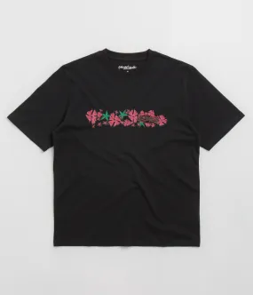 low demand college event Yardsale Flower T-Shirt - Black