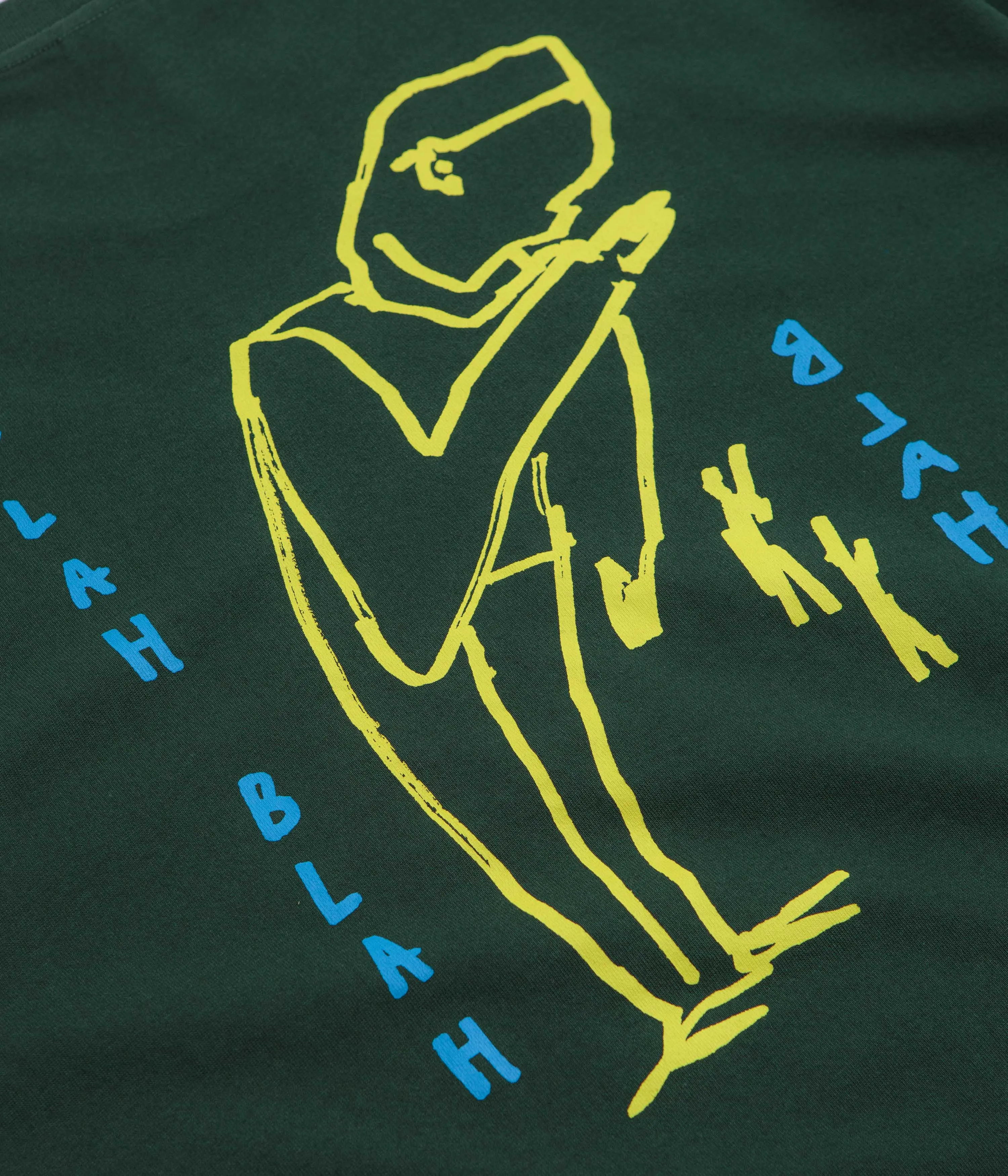 daytime event pom-pom Polar Blah Blah Blah T-Shirt - Dark Green