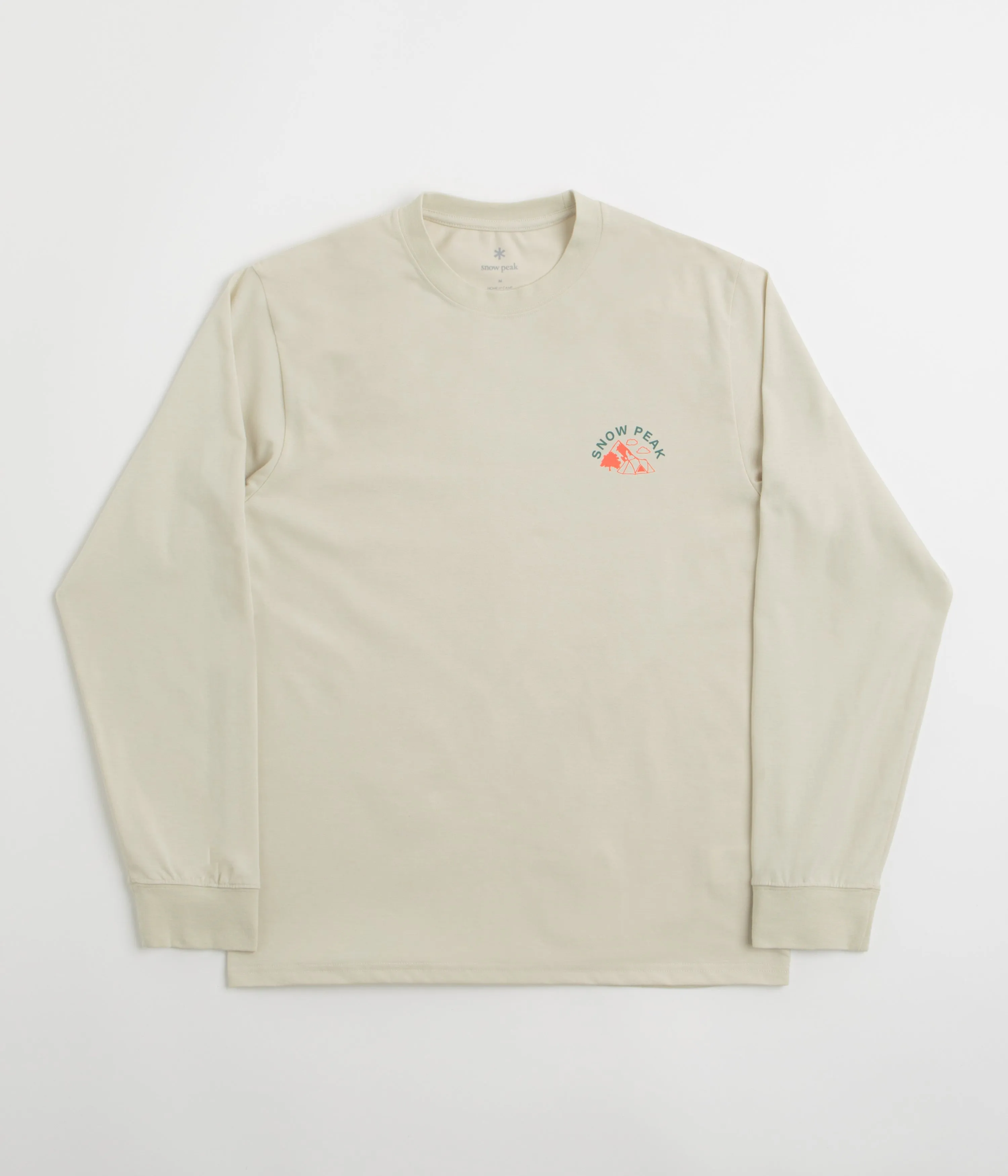 Snow Peak Living With Nature Long Sleeve T-Shirt - Ivory Sunny Day