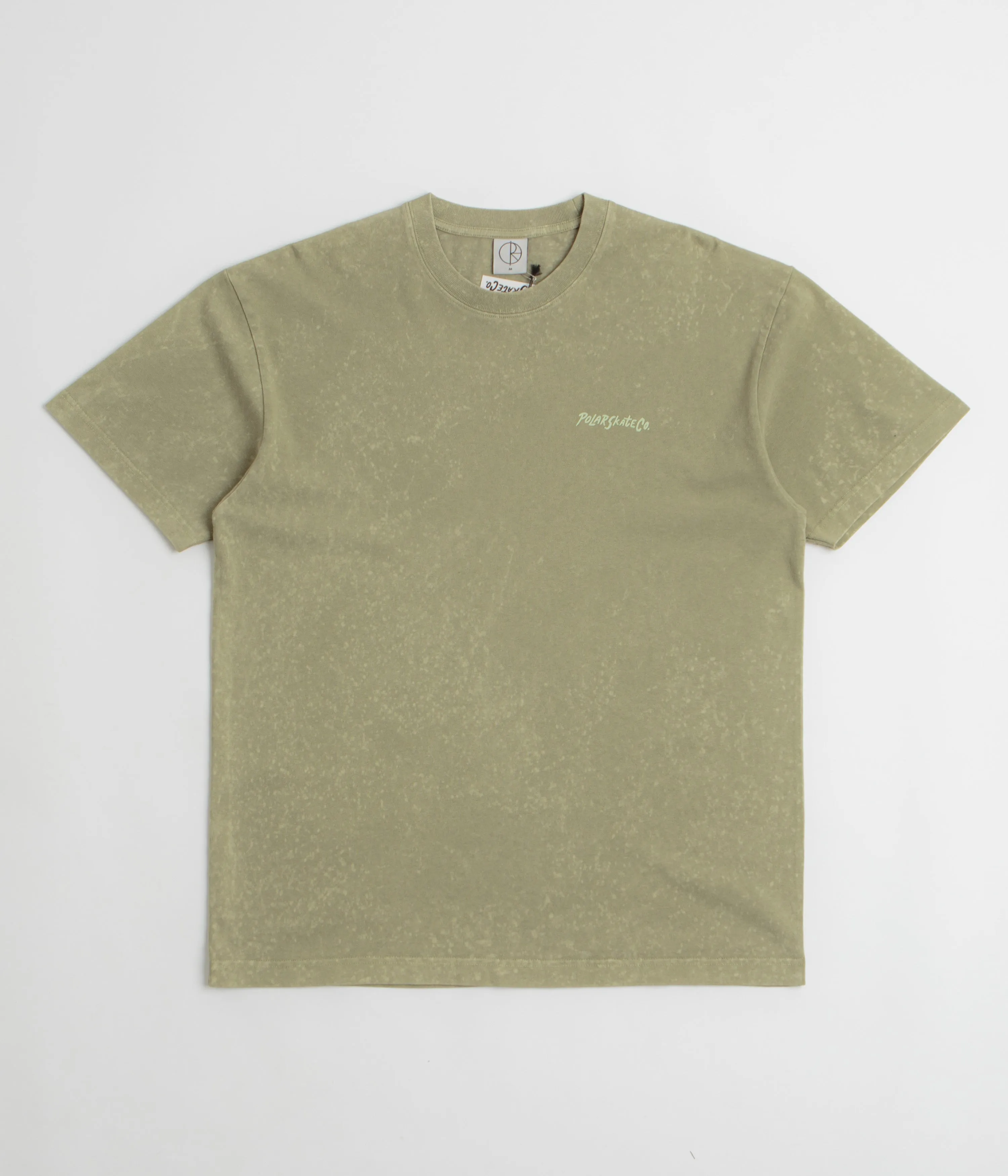 fall clothes Paisley Polar Surf Logo Acid T-Shirt - Light Green