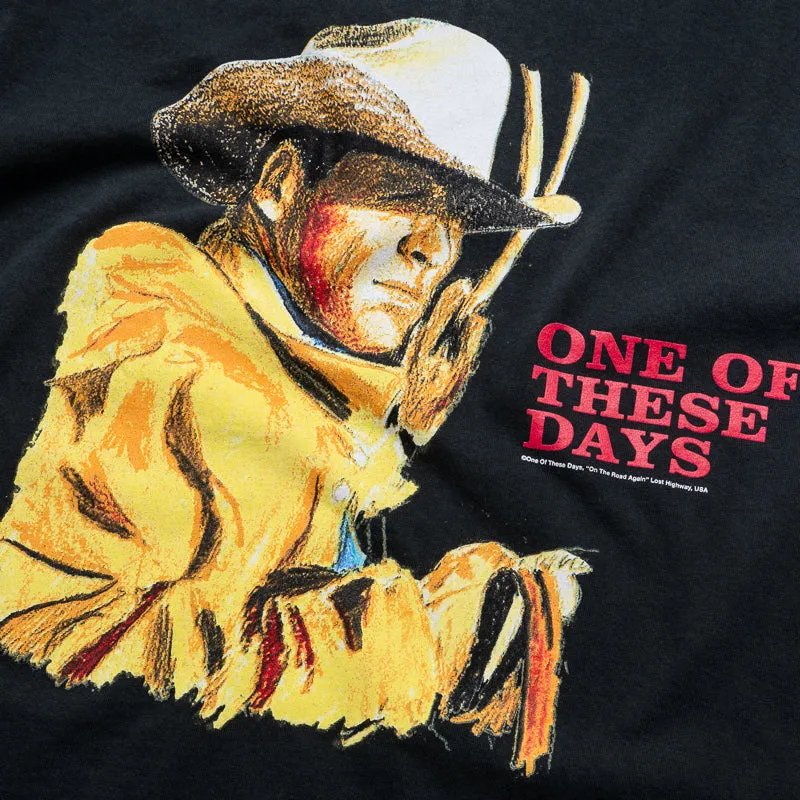 two-piece squash venue One Of These Days Tomorrow Never Knows Tee - Sun Faded Black