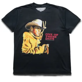 One Of These Days Tomorrow Never Knows Tee - Sun Faded Black yacht event Male