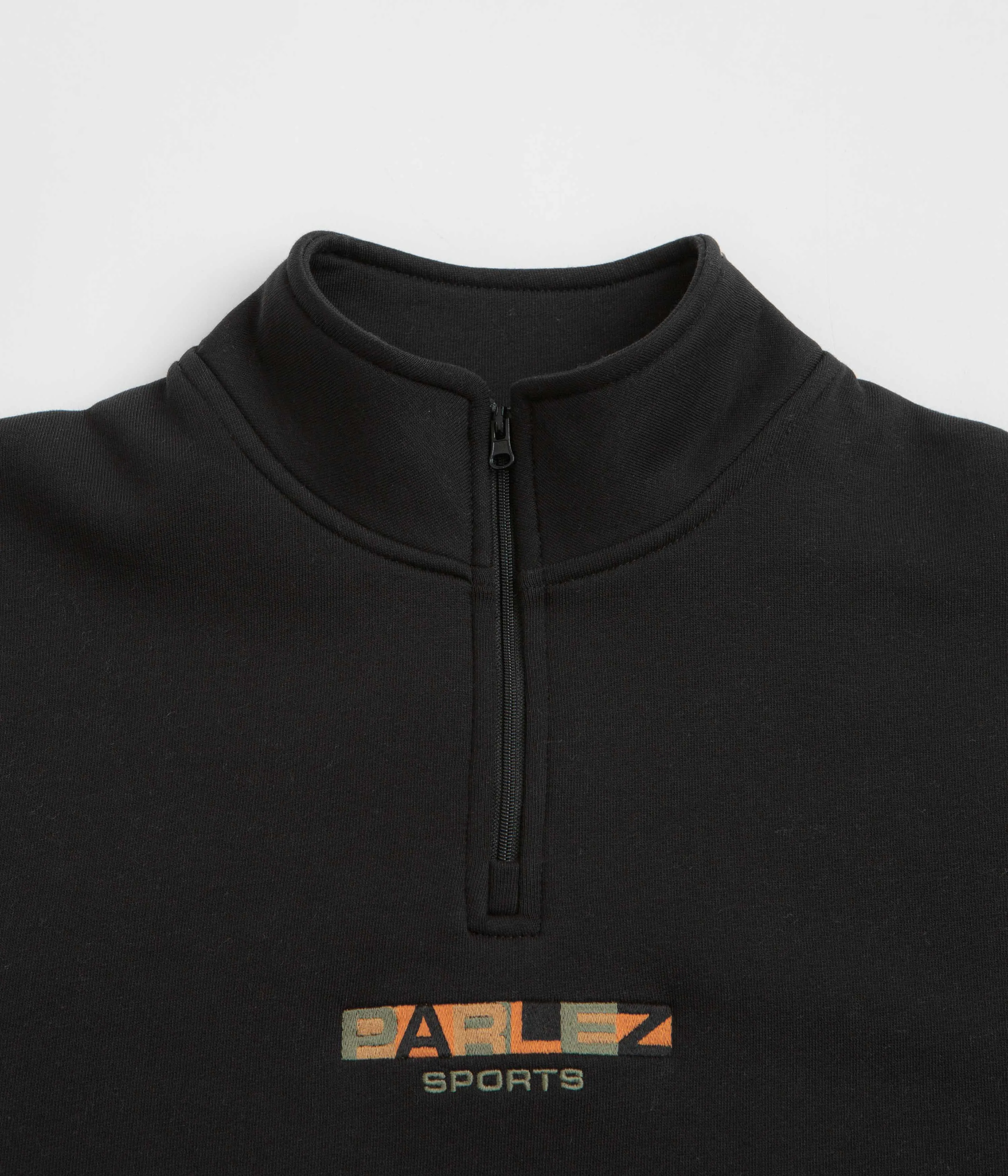 Parlez Ora 1/4 Zip Sweatshirt - Black Warm product couple connection