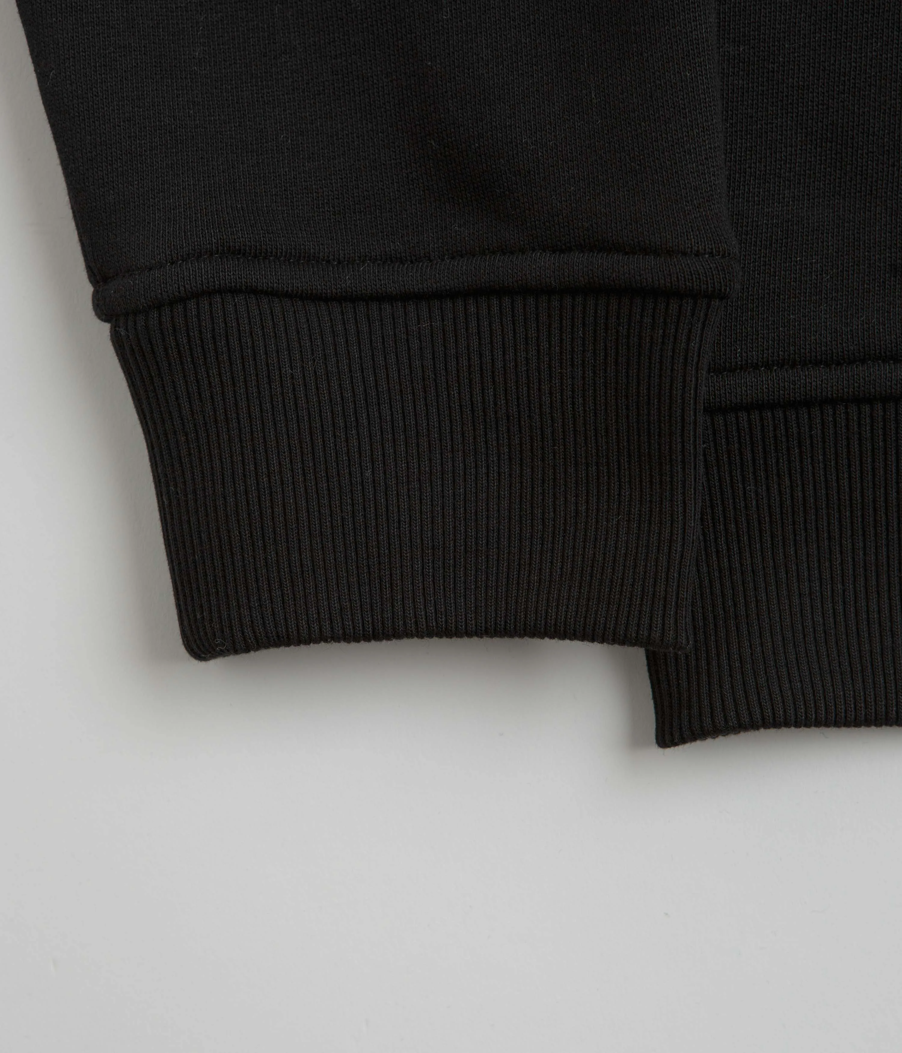 Thermal Lining product weekday wearability Parlez Ora 1/4 Zip Sweatshirt - Black