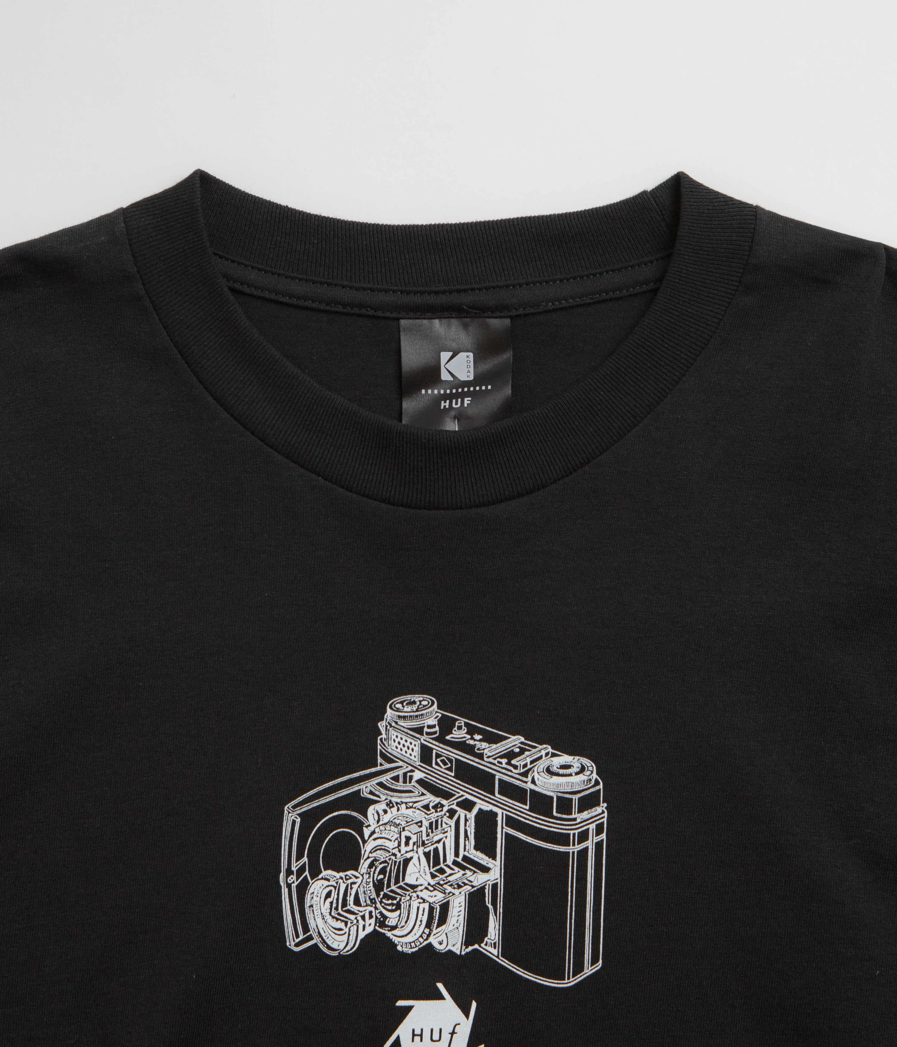 HUF x Kodak Inner Vision Long Sleeve T-Shirt - Black swim shorts silhouette Sleepwear
