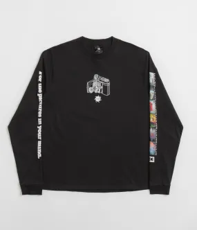 HUF x Kodak Inner Vision Long Sleeve T-Shirt - Black denim shorts silhouette RV park