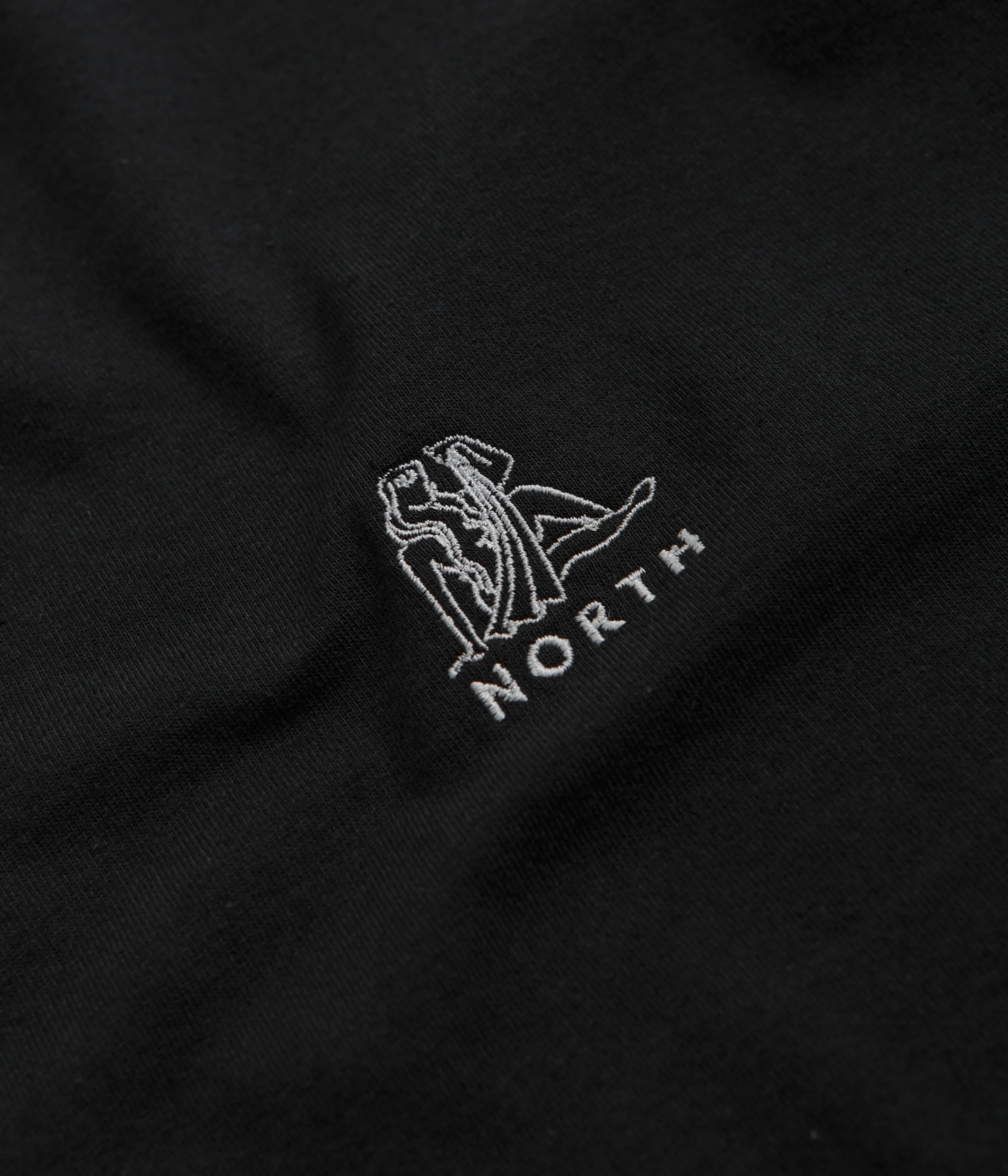 North Zodiac Logo T-Shirt - Black / White poolside outfit