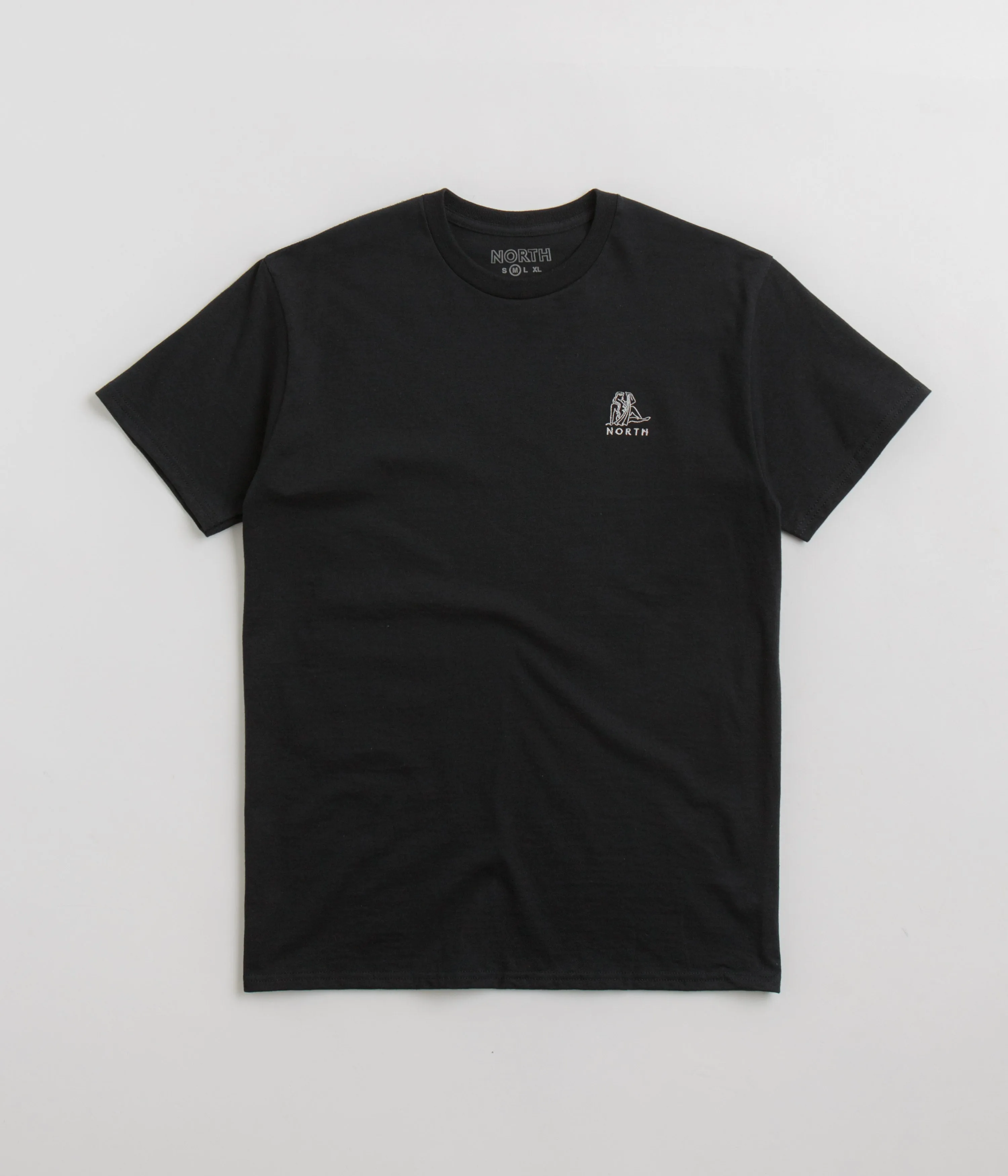 Groom attire Mid-waisted North Zodiac Logo T-Shirt - Black / White