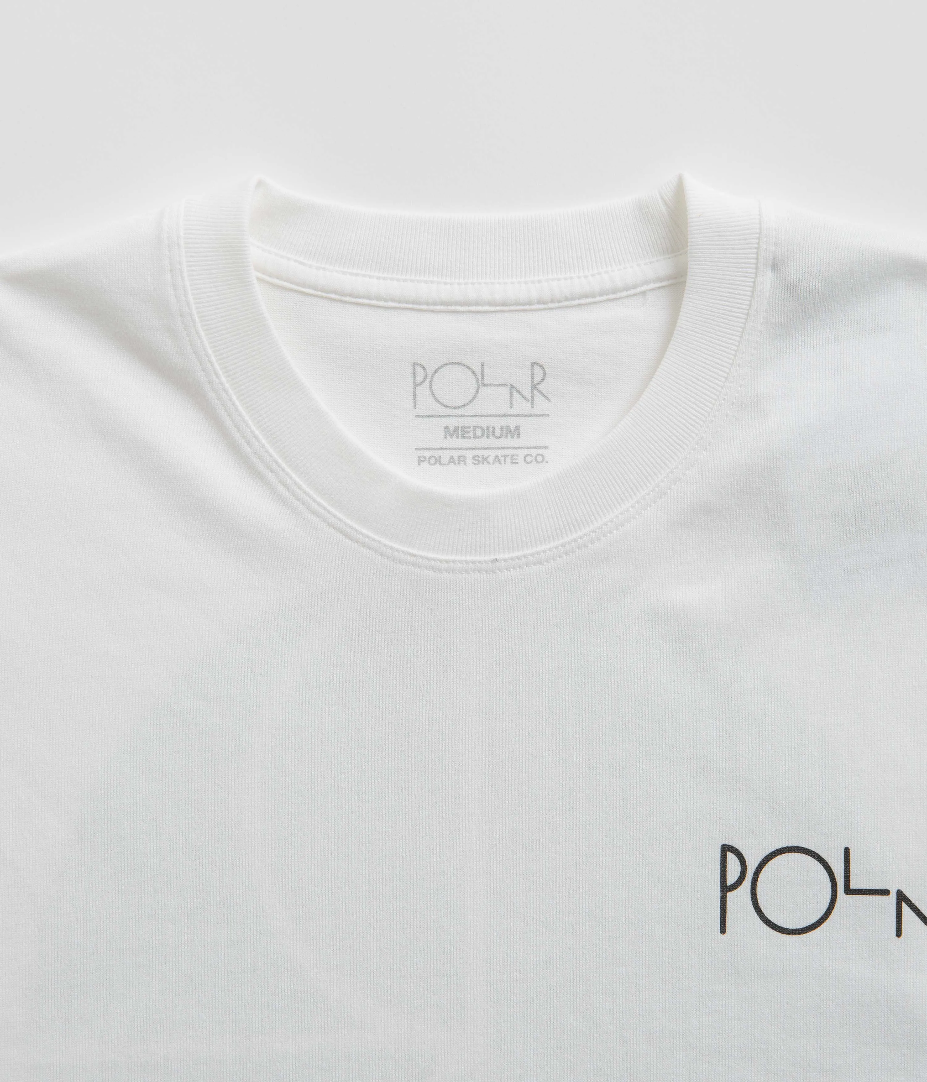 Polar Fill Logo T-Shirt - White / Black bar holiday season