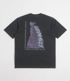 flare pants silhouette Gramicci Stonemasters Graphic T-Shirt - Vintage Black