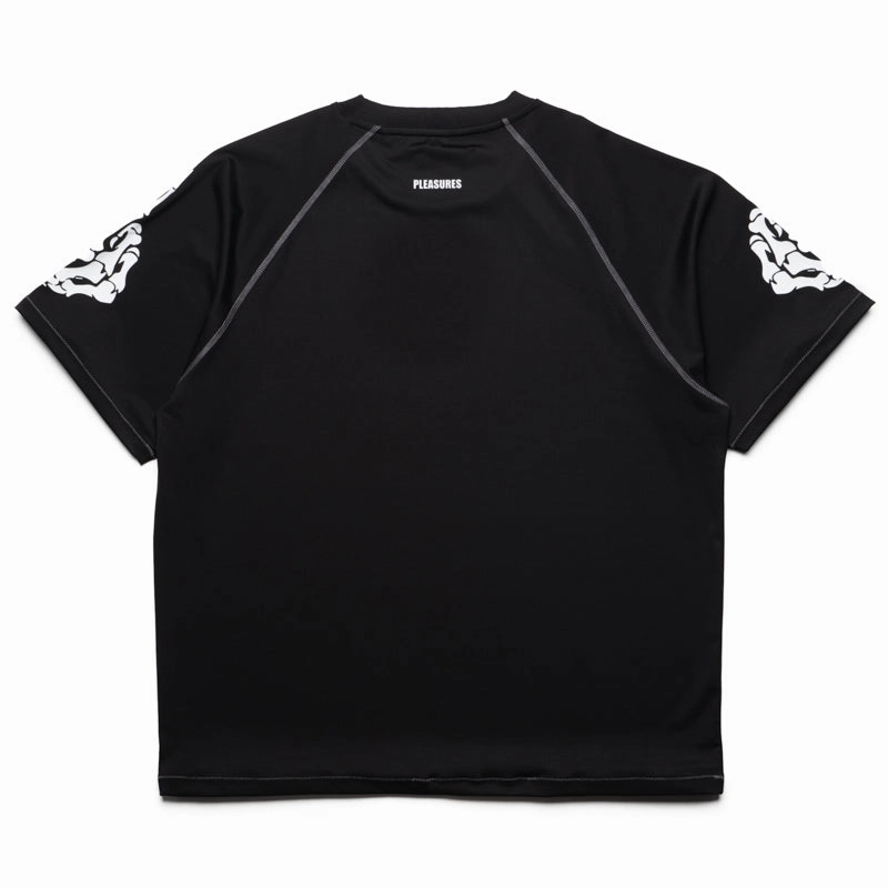 jeggings silhouette Pleasures Pollution Boxy Raglan Tee - Black