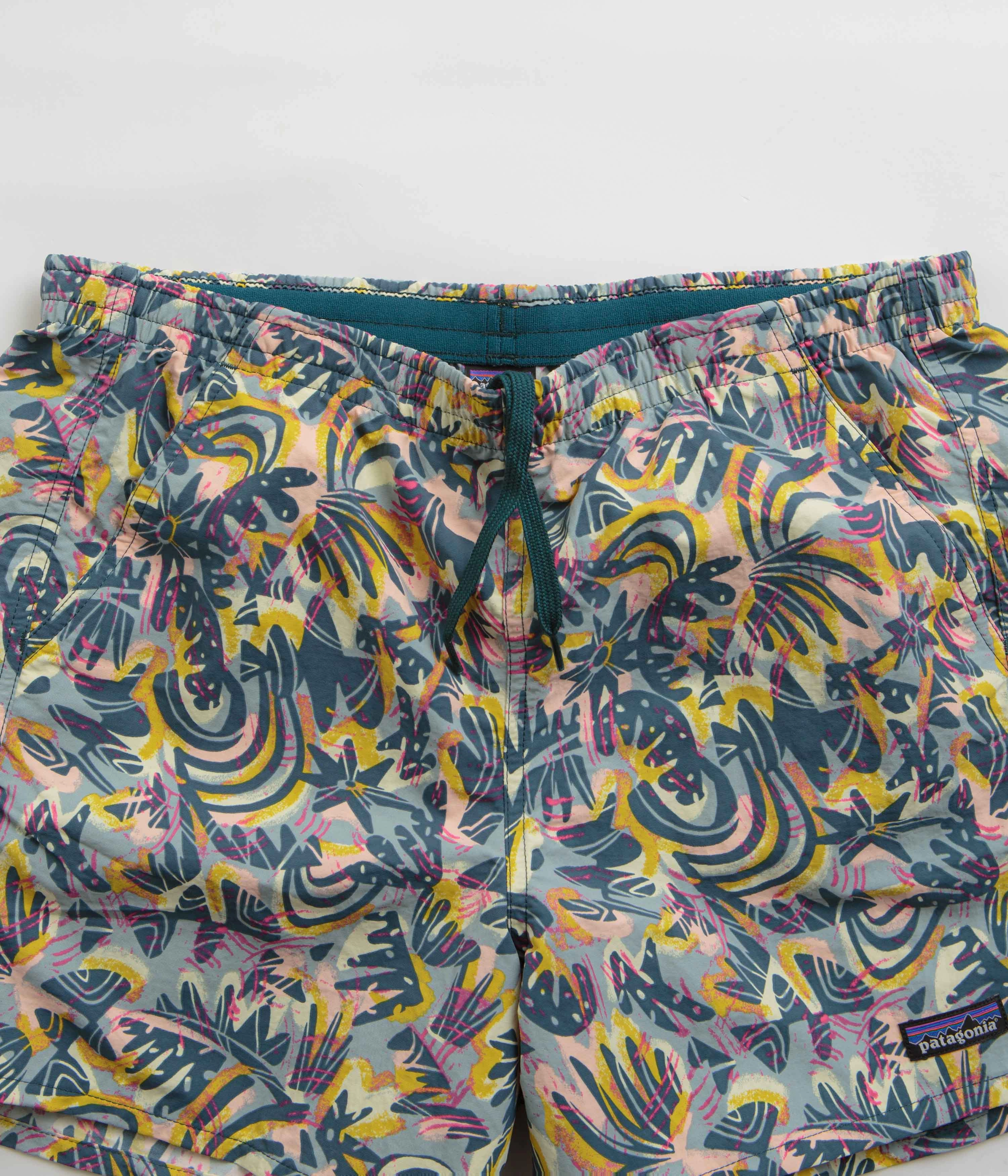 men's option Patagonia Womens Baggies 5" Shorts - Wild Botanist: Tidal Teal