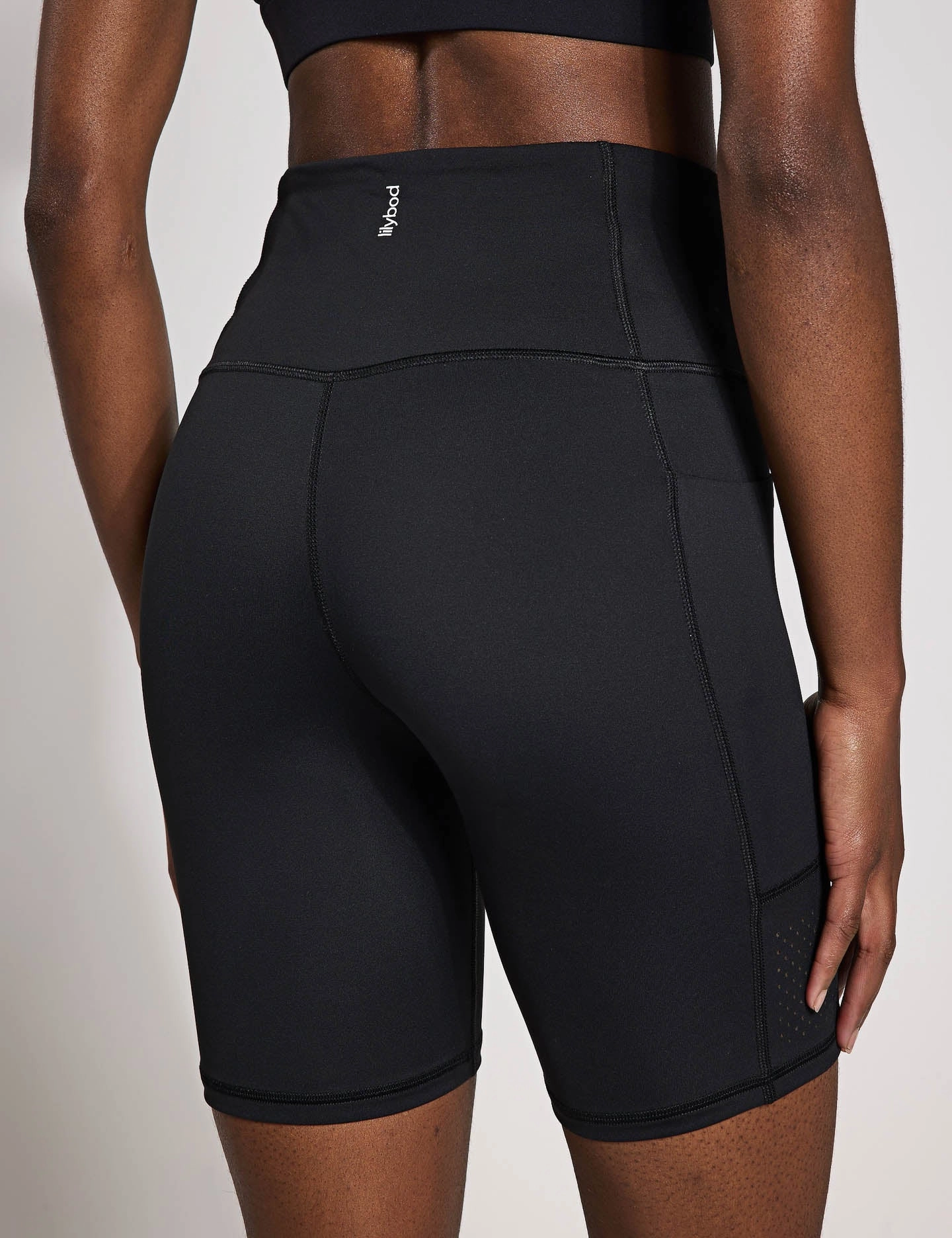 Lottie Bike Short - Black Lightweight Design Odor Resistant Coating
