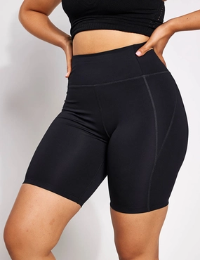 Daily Layer High Waisted Bike Short - Black