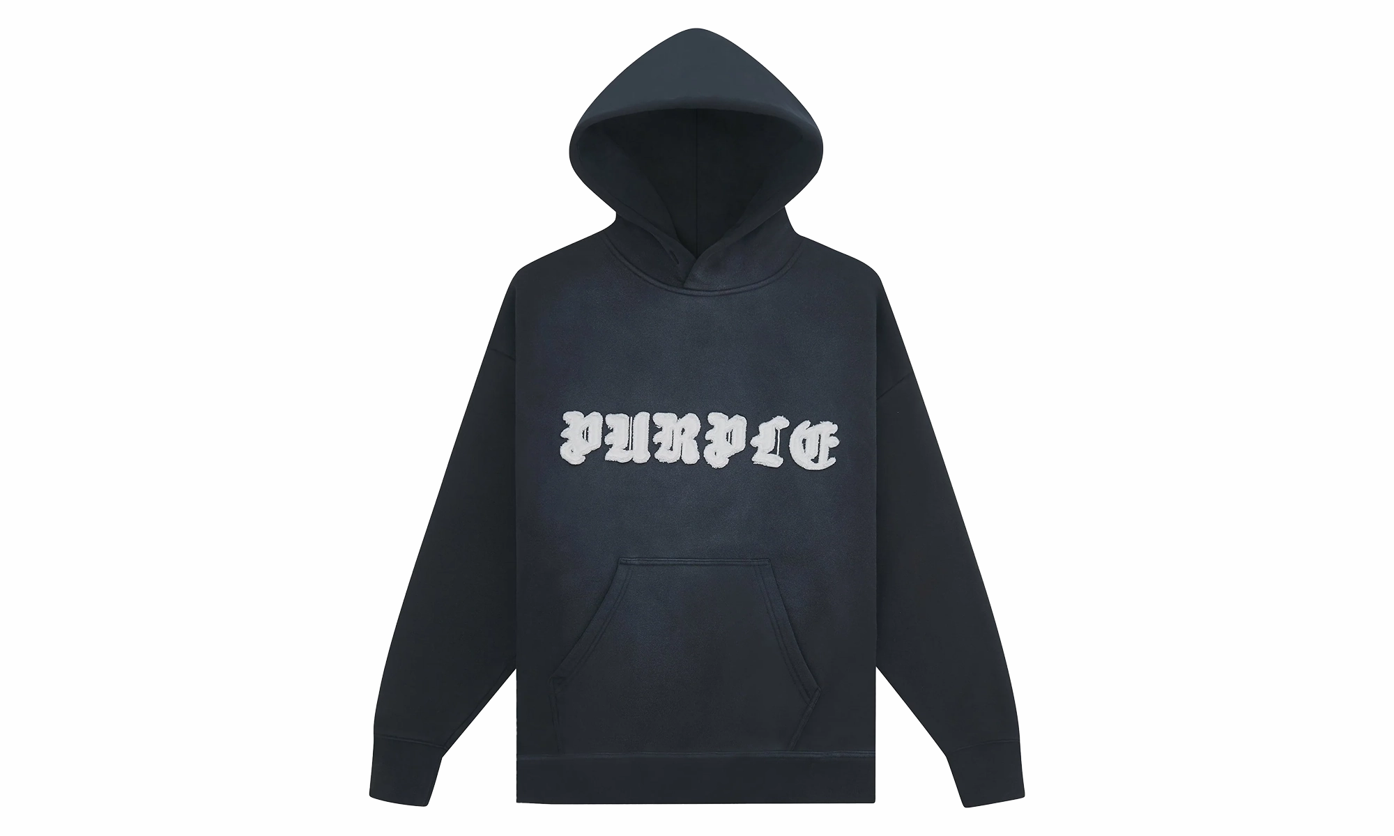 Gothic Applique Hoodie "Black"