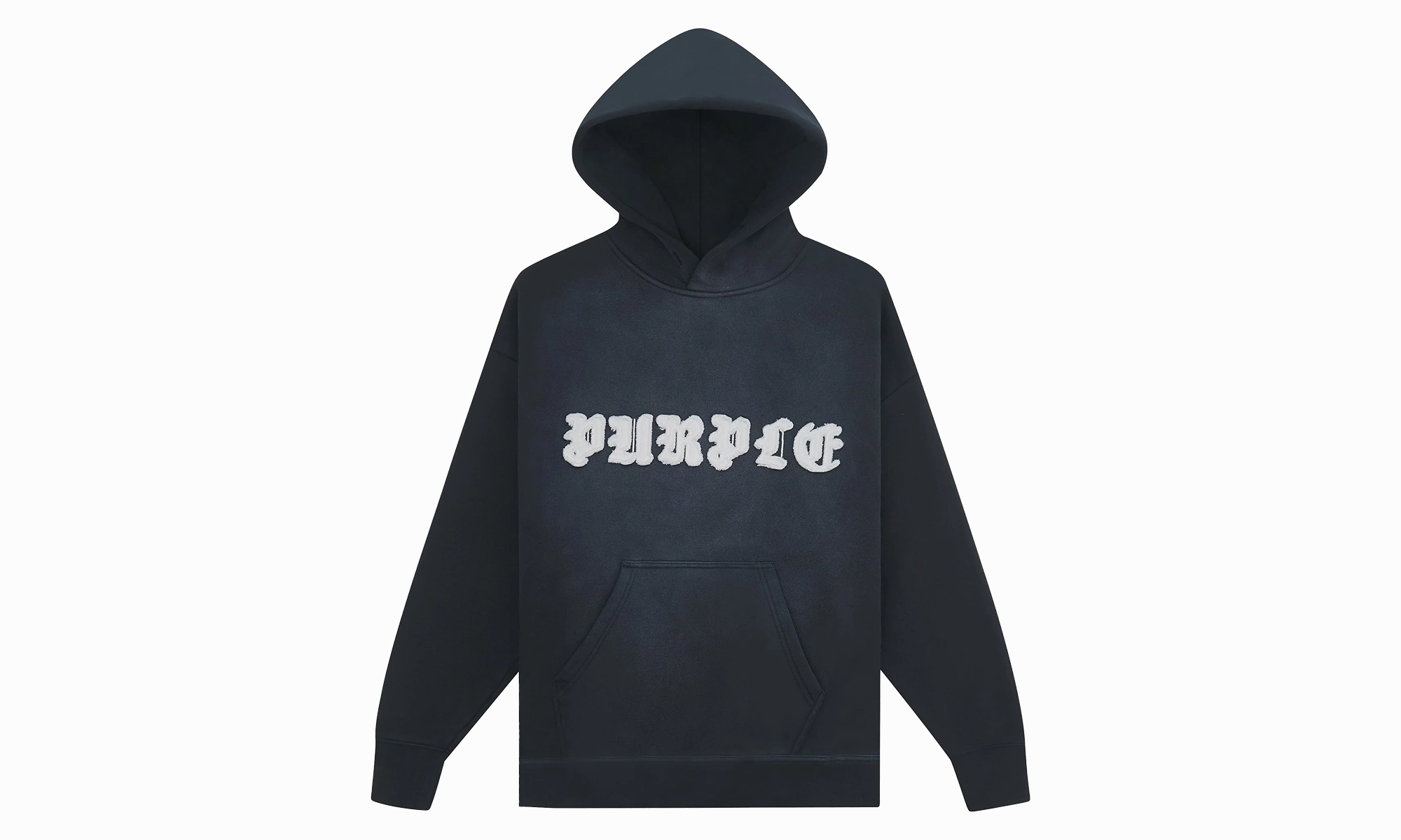 Gothic Applique Hoodie "Black"