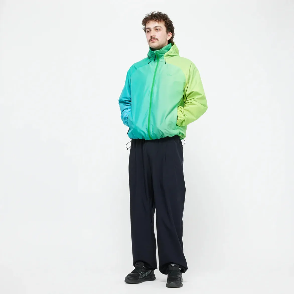 GRADIENT WINDBREAKER - GREEN Couple Look Data Mode