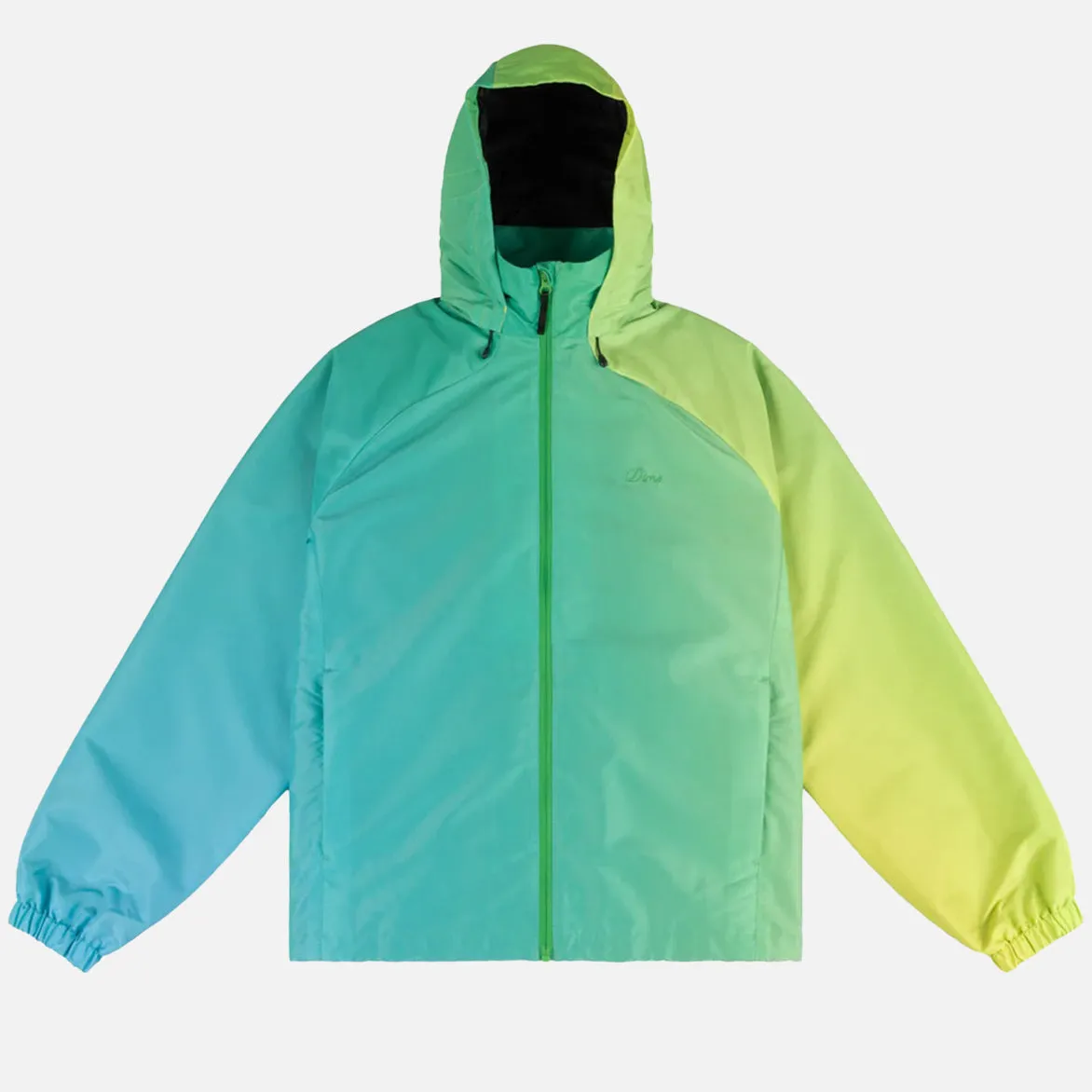 Cozy Vibe GRADIENT WINDBREAKER - GREEN