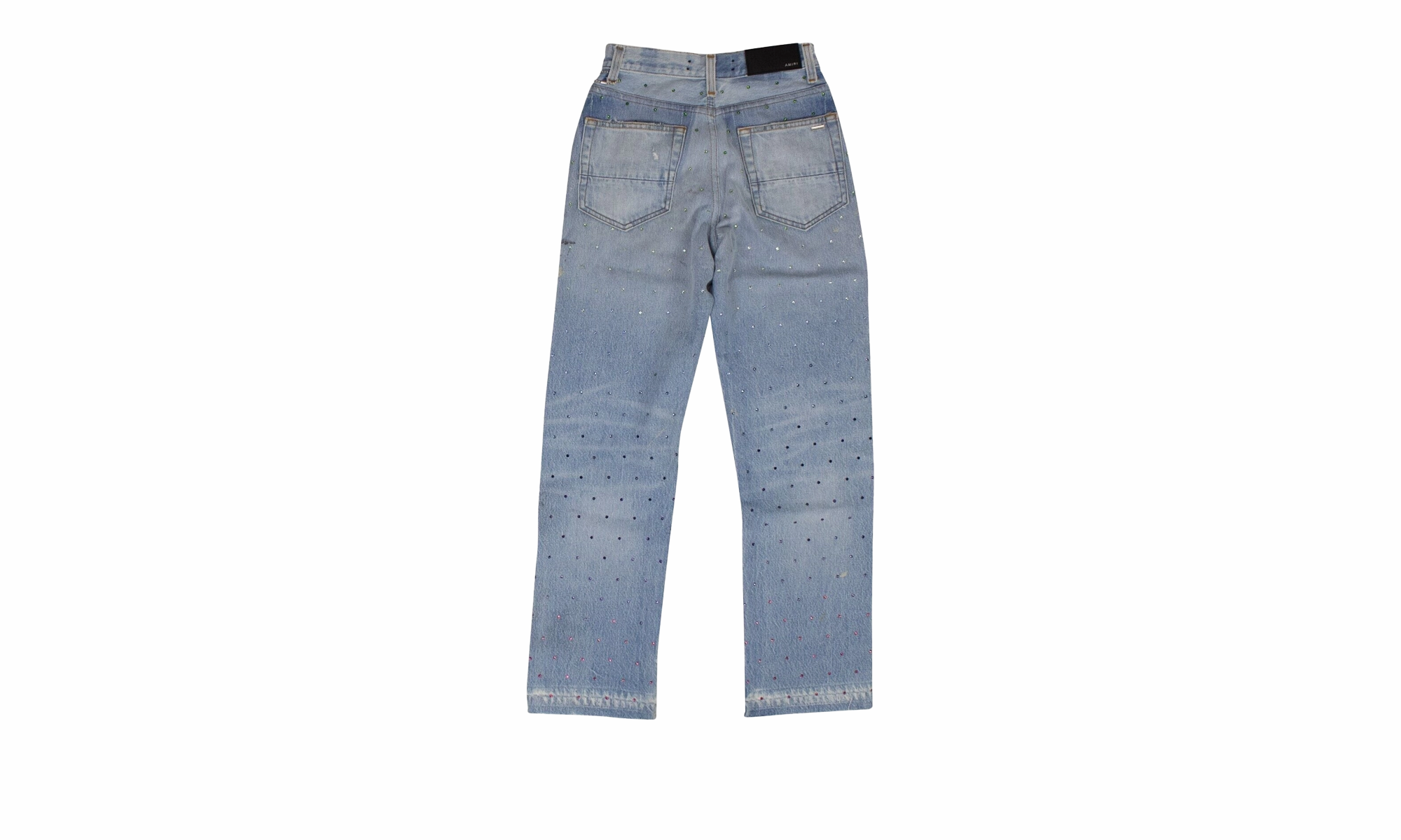 Neutral design Gradient Crystal Recon Denim Jeans "Blue"
