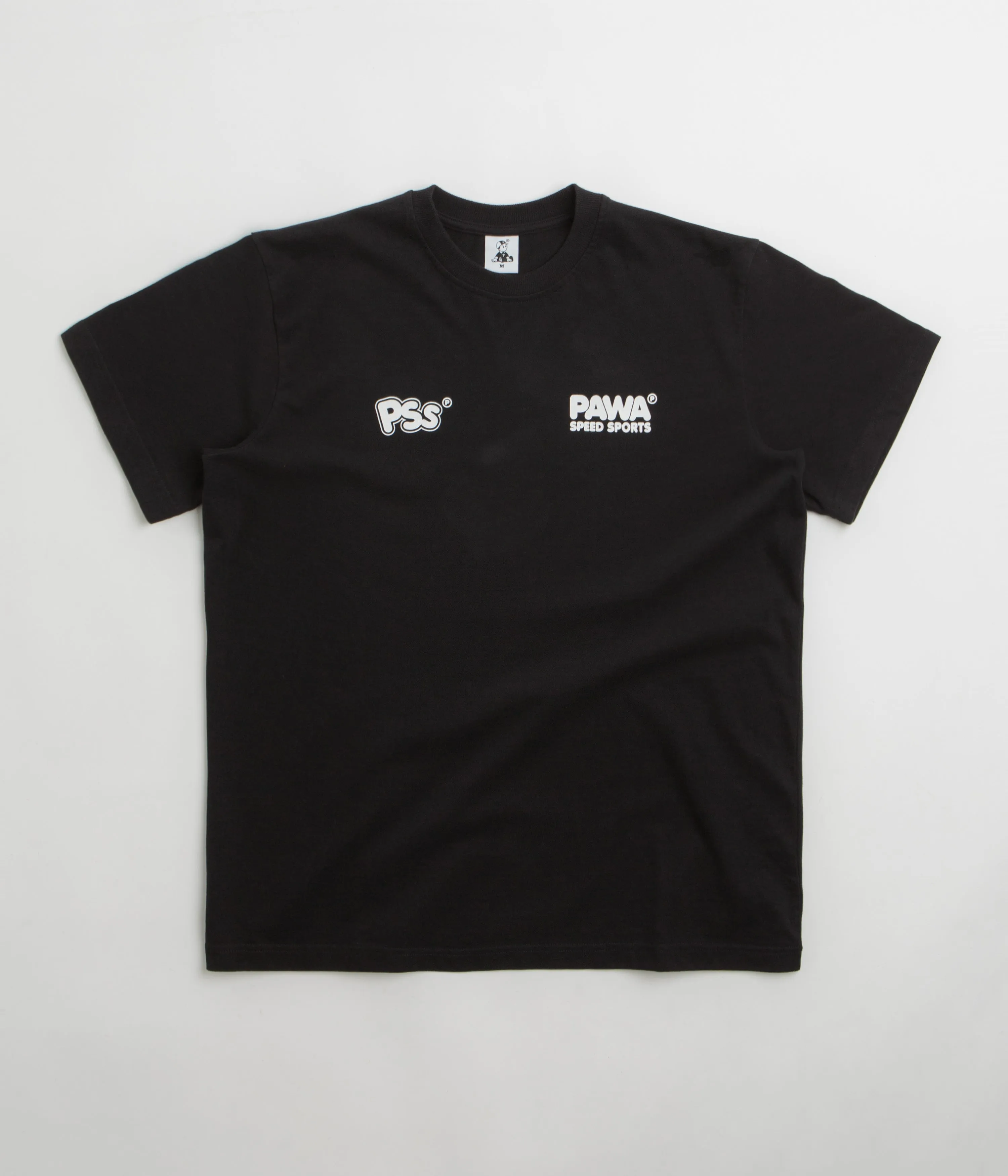 wrap waist Pawa Speed Sports Burnout T-Shirt - Black