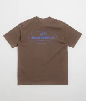 football event festival event Gramicci Climbing Equipment T-Shirt - Brown Pigment