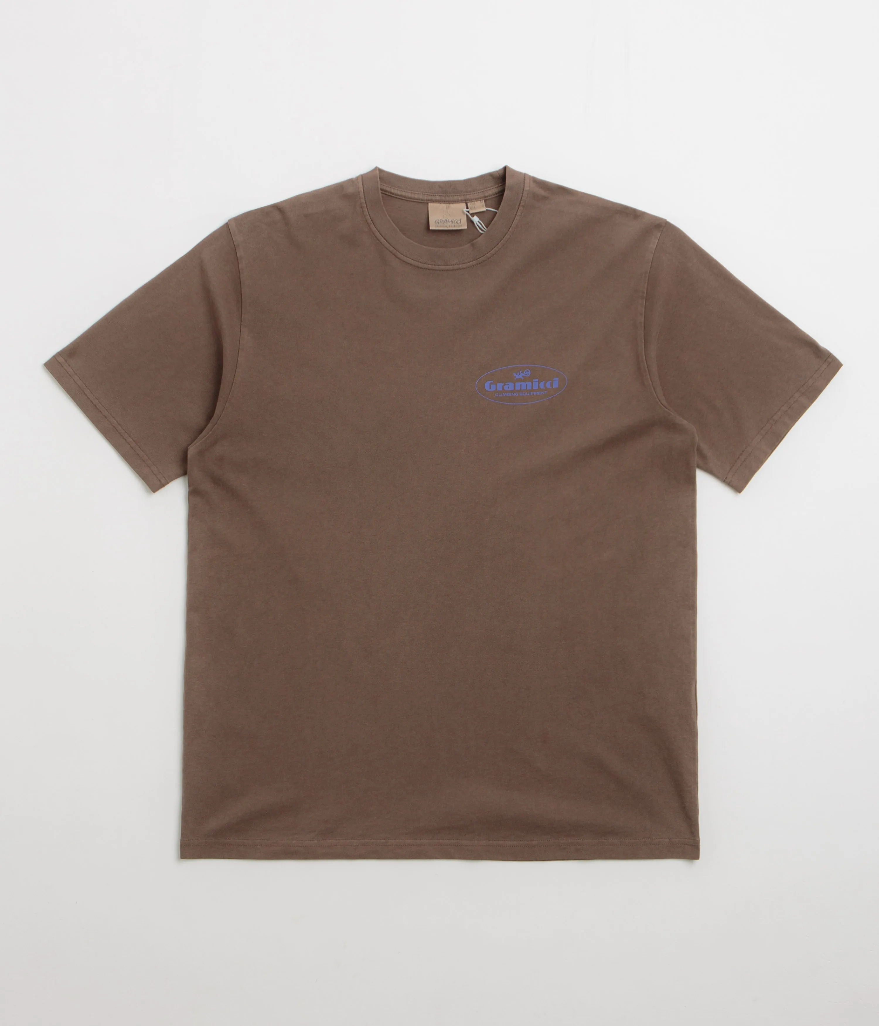 Tight-fitting festival Gramicci Climbing Equipment T-Shirt - Brown Pigment