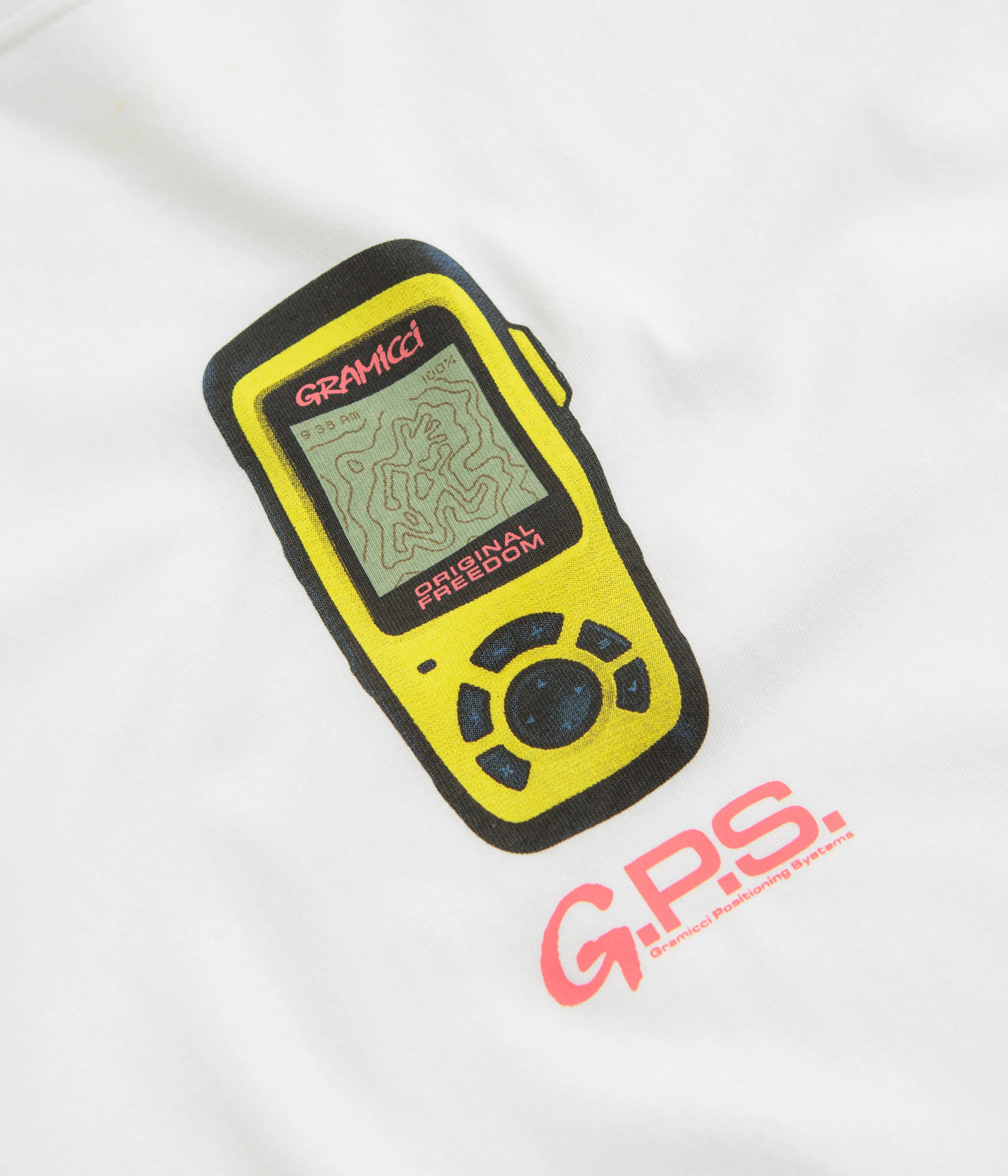 Gramicci GPS T-Shirt - White Eco Friendly Dye Process Anti-static