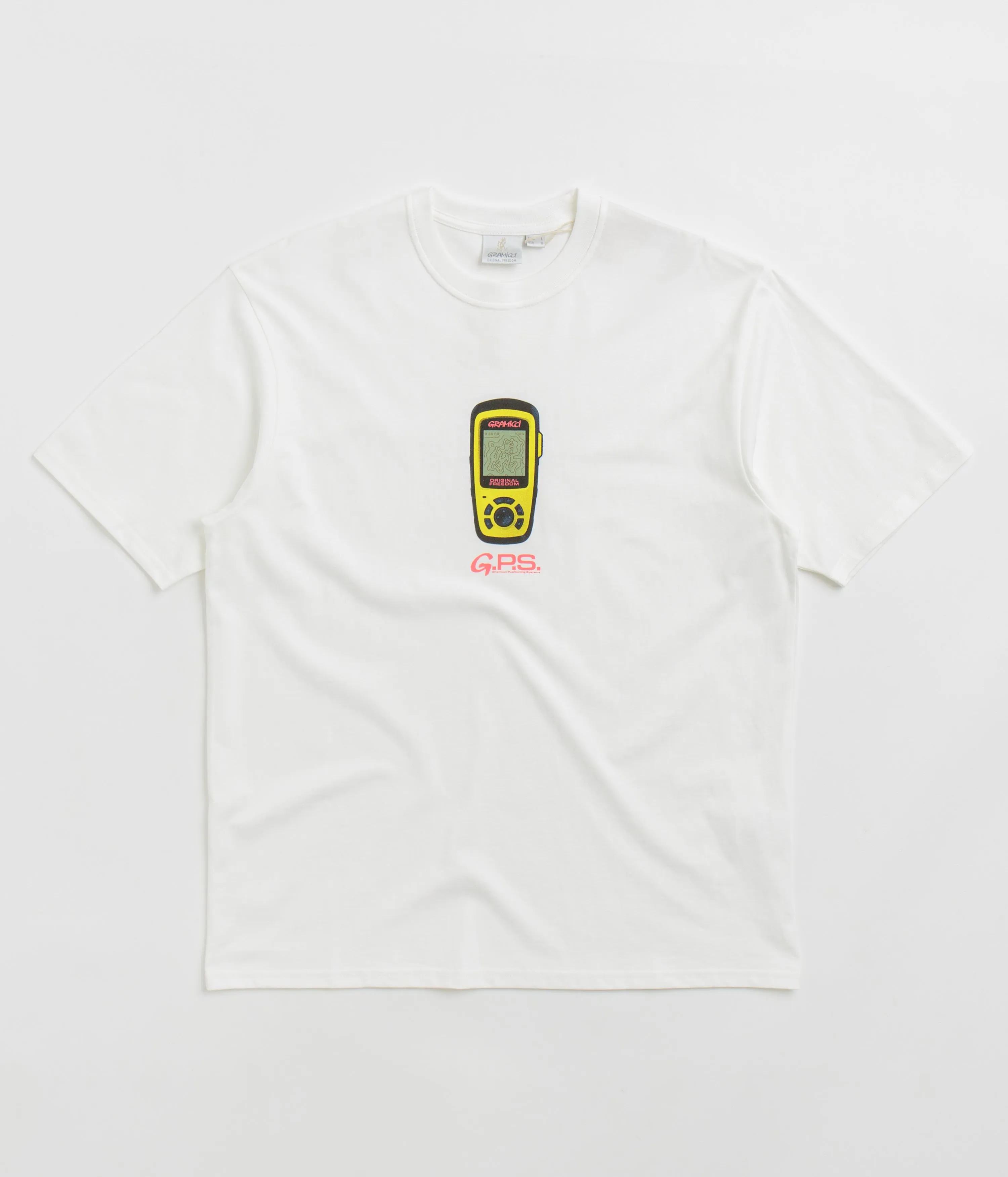 Ruffled edges Gramicci GPS T-Shirt - White