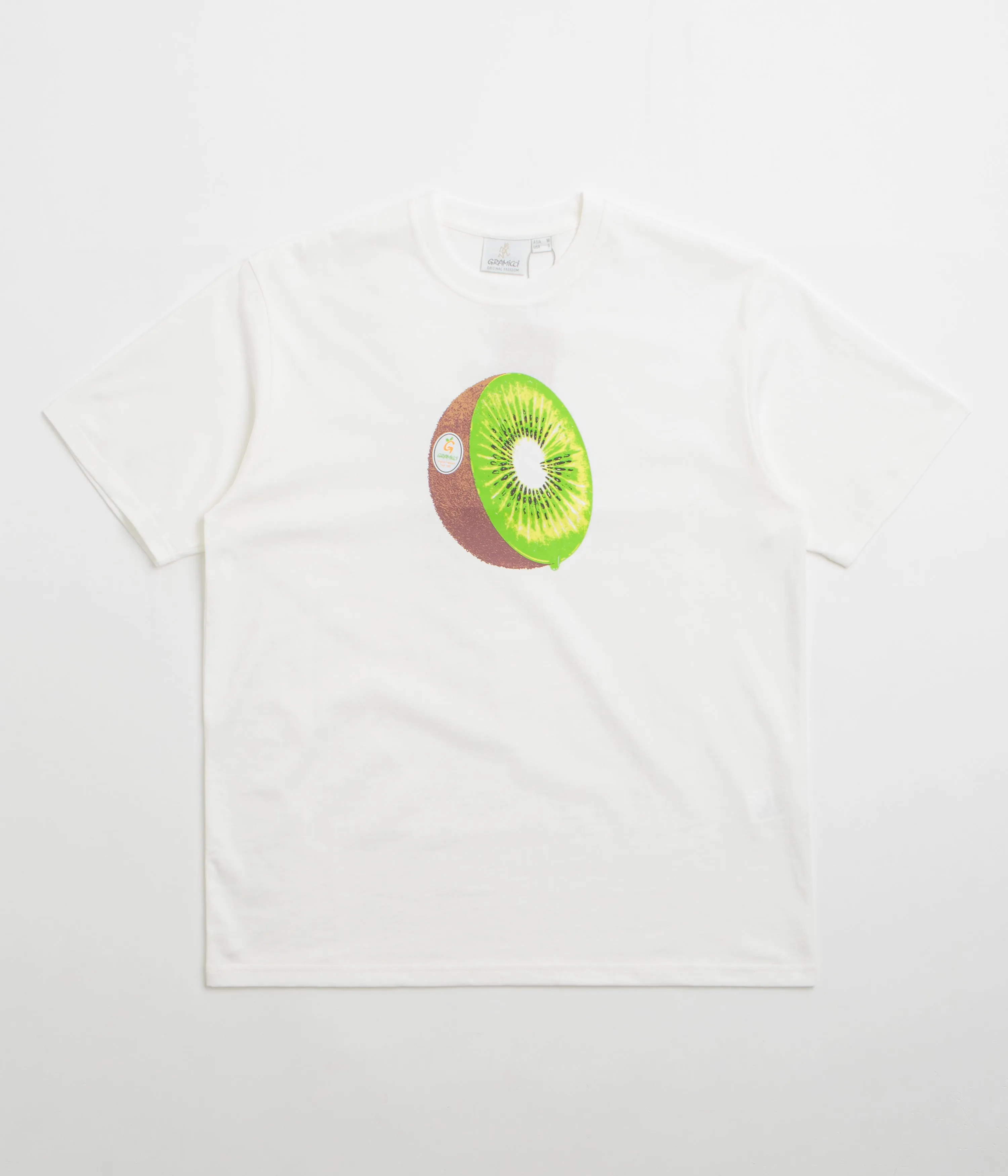 Gramicci Kiwi T-Shirt - White Zip-up
