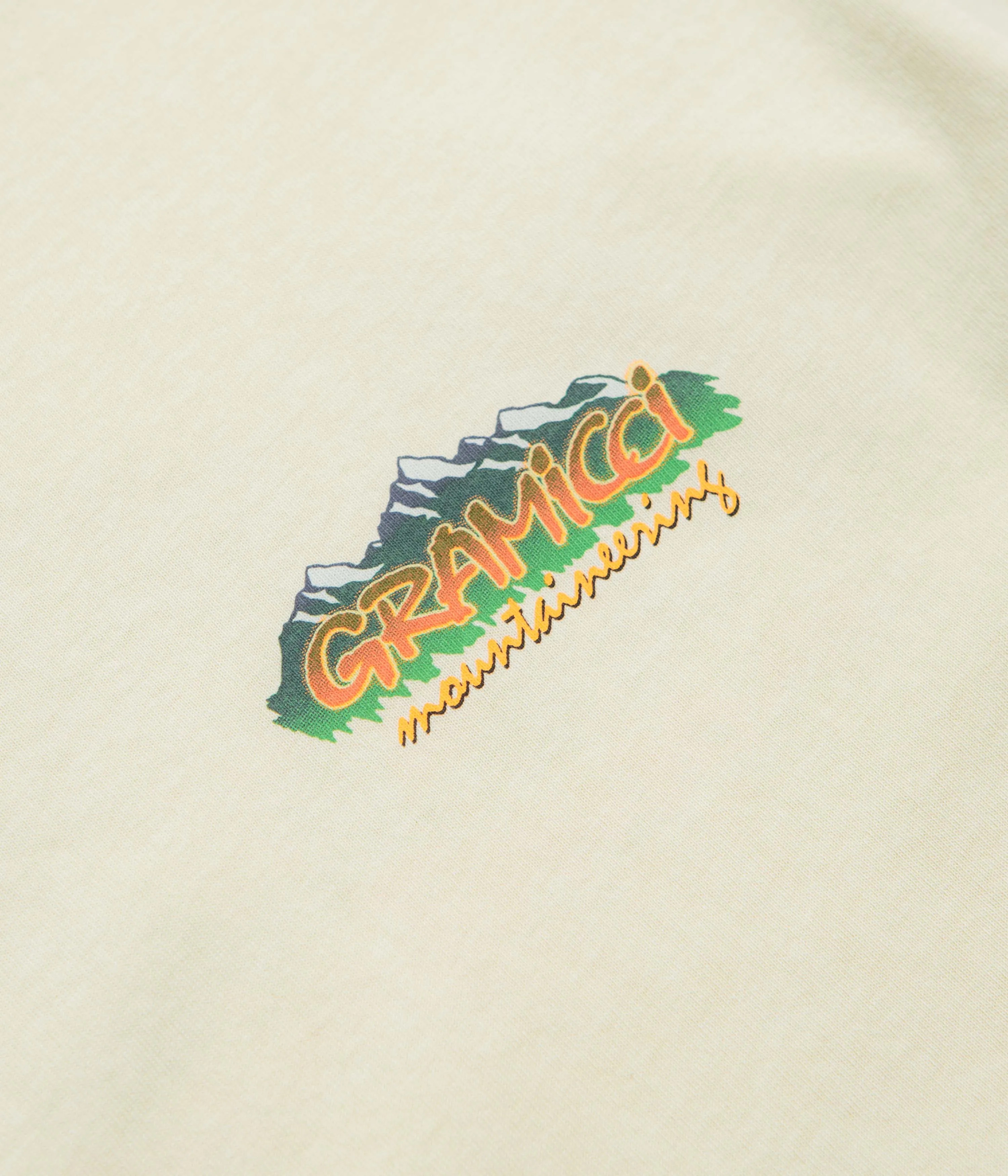 rooftop event Popular Item Gramicci Mountaineering T-Shirt - Natural Pigment