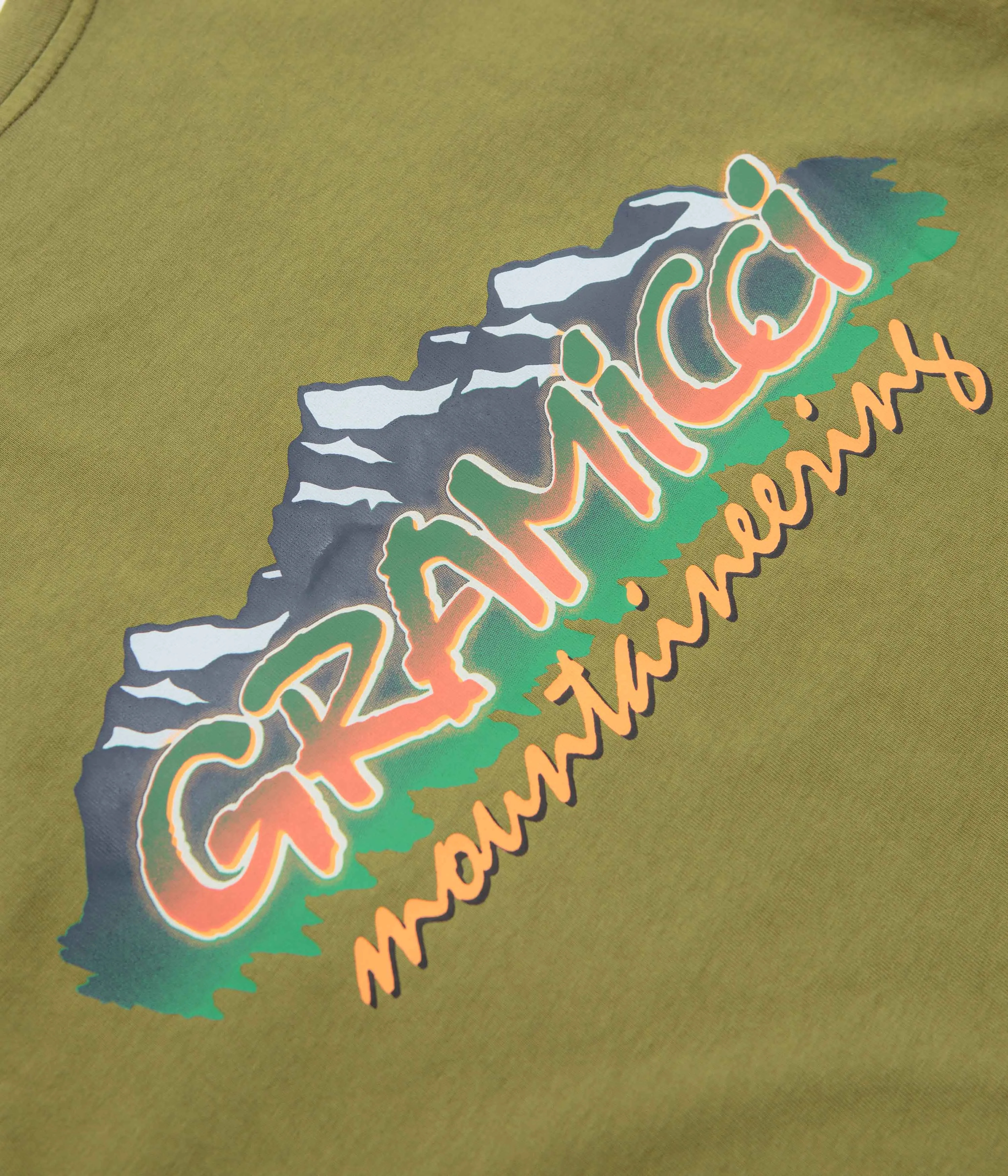 Gramicci Mountaineering T-Shirt - Pistachio Pigment Graduation outfit