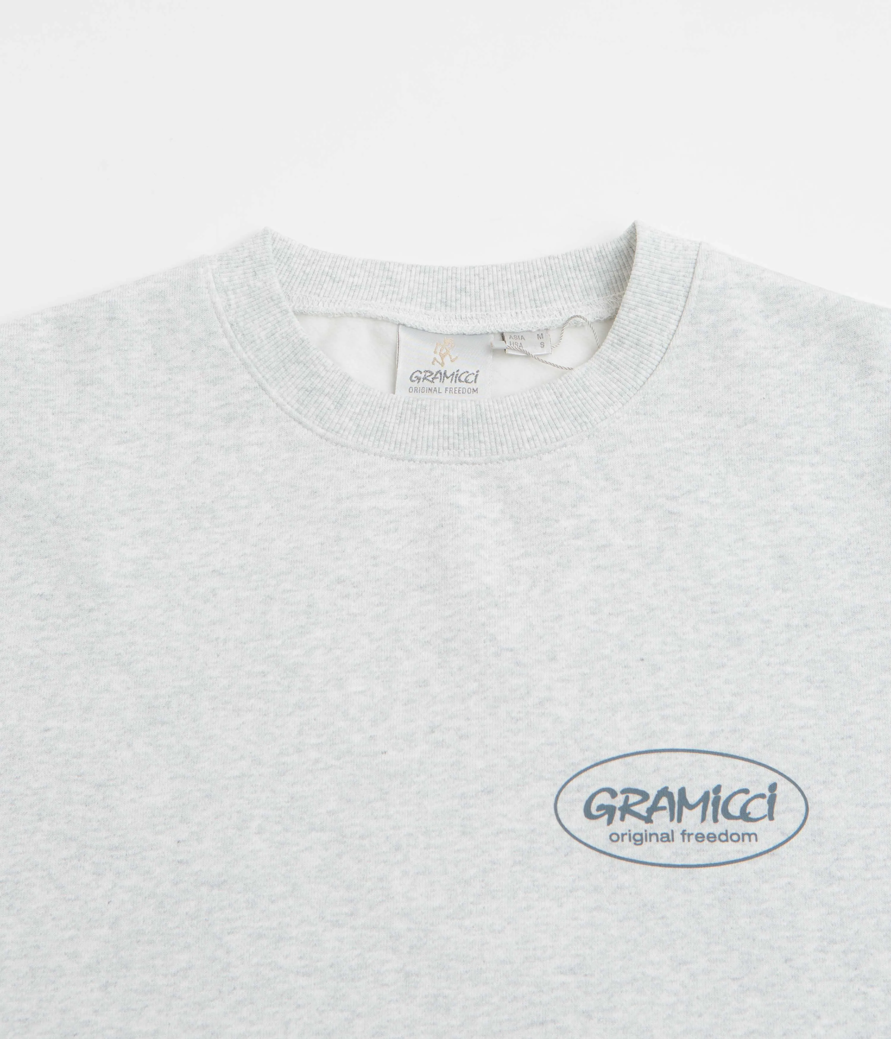 Fade Resistant Travel Companion Gramicci Original Freedom Crewneck Sweatshirt - Heather Ash