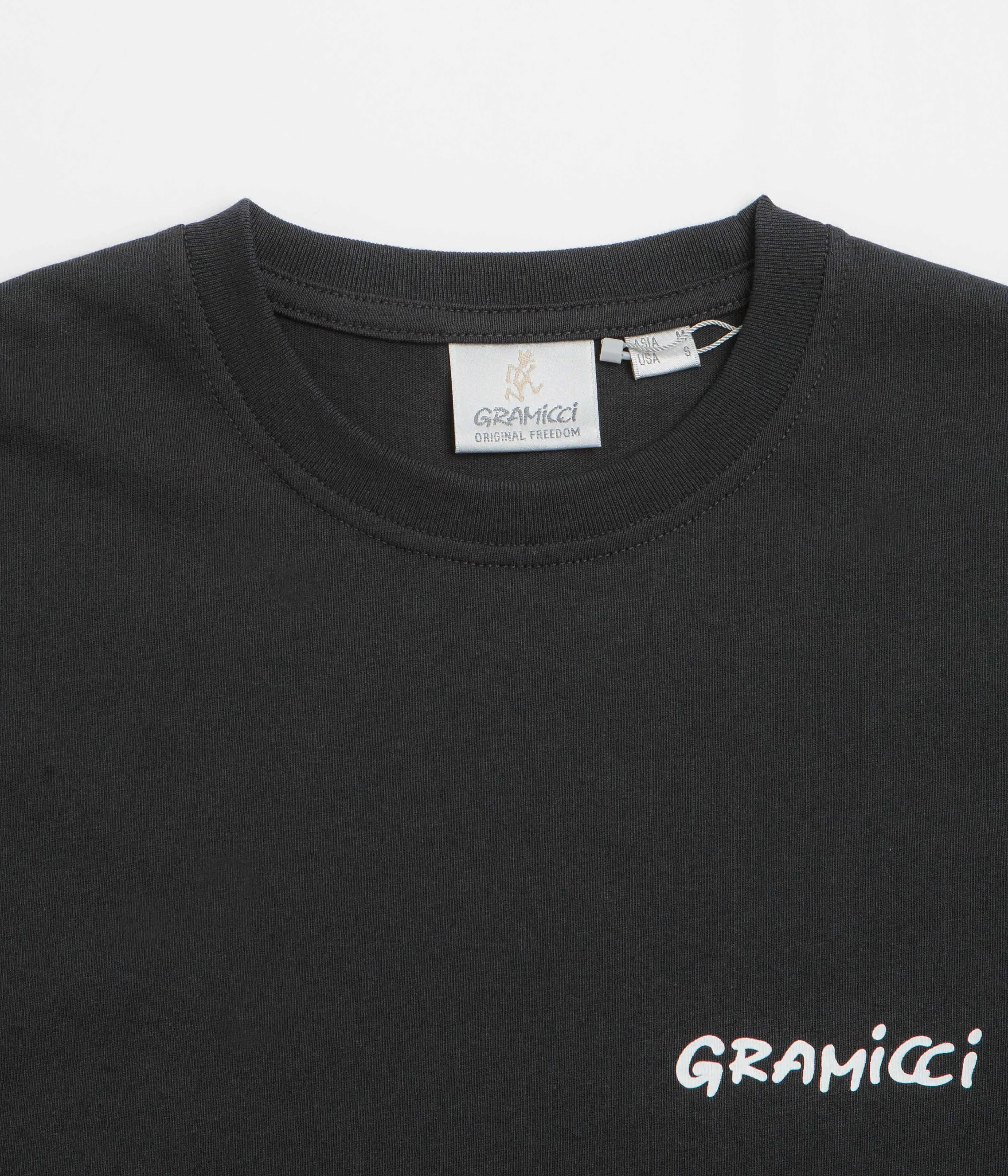 Size small graphic hem Gramicci Stonehenge T-Shirt - Vintage Black