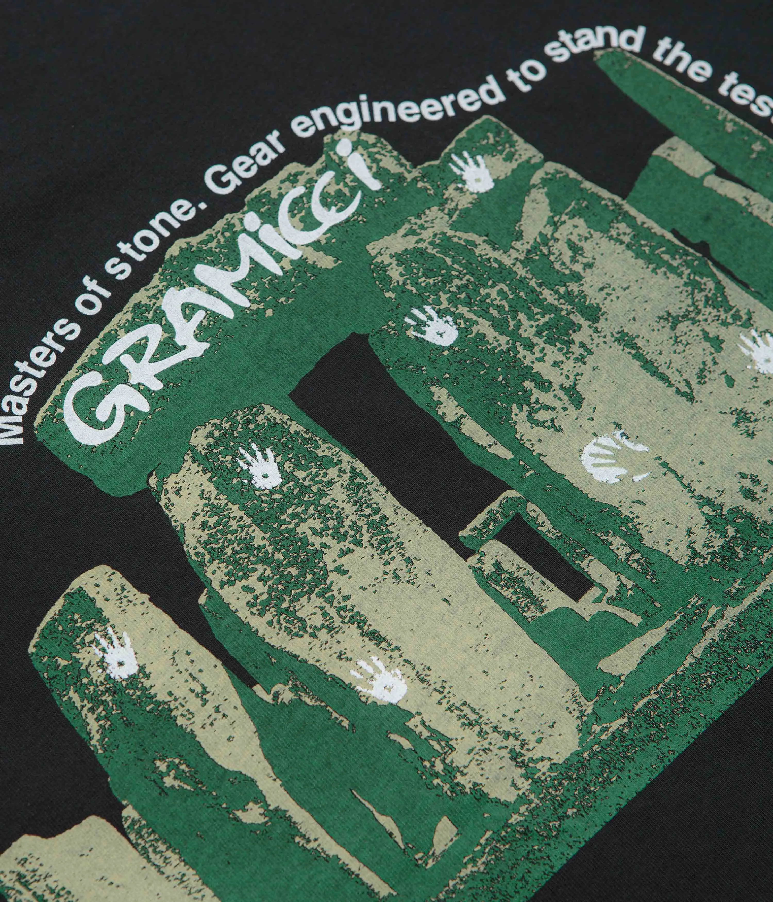 Gramicci Stonehenge T-Shirt - Vintage Black Daily Use shrinkage