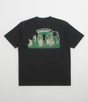 Polka Dots Beaded accents Gramicci Stonehenge T-Shirt - Vintage Black