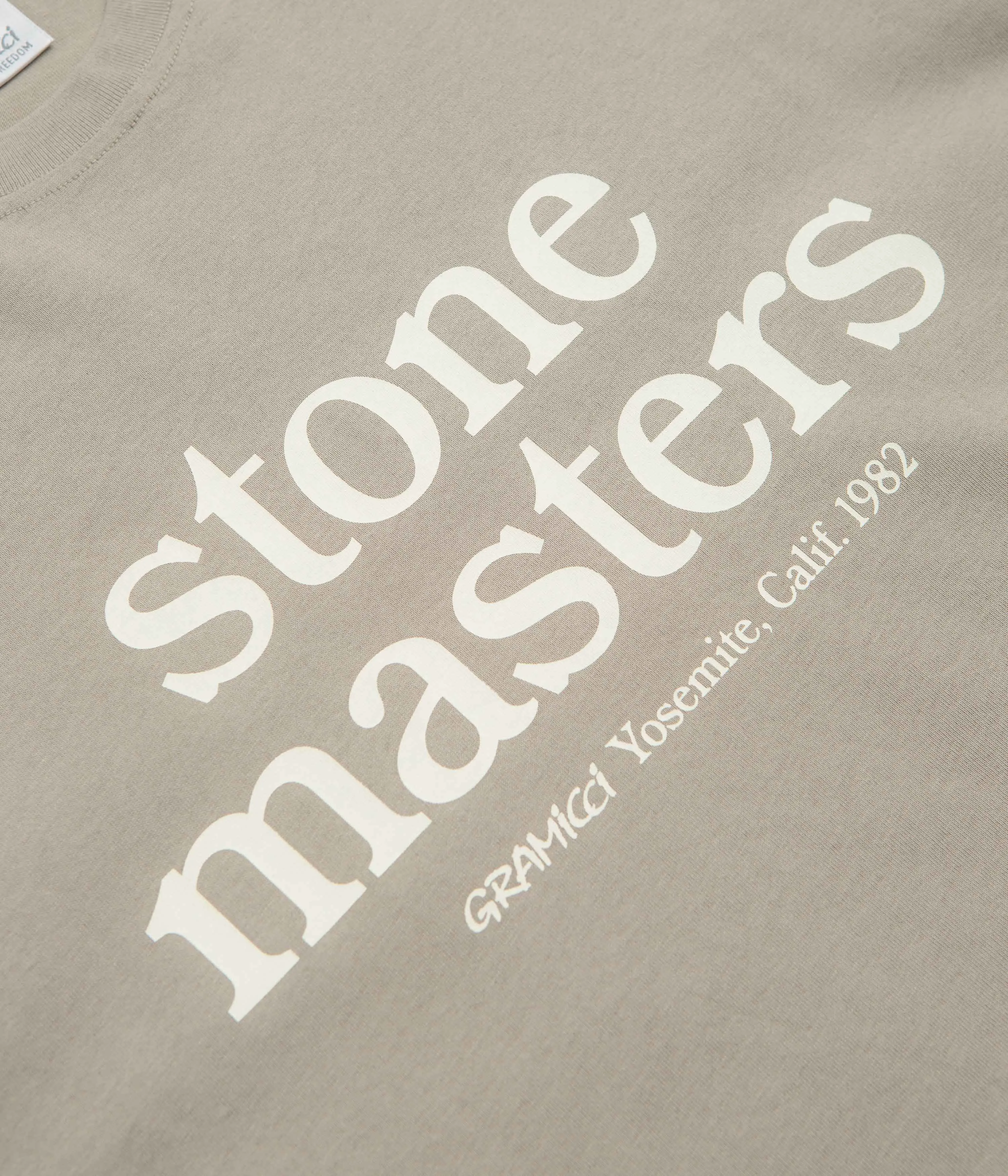 Airbnb adult clothing Gramicci Stonemasters T-Shirt - Khaki
