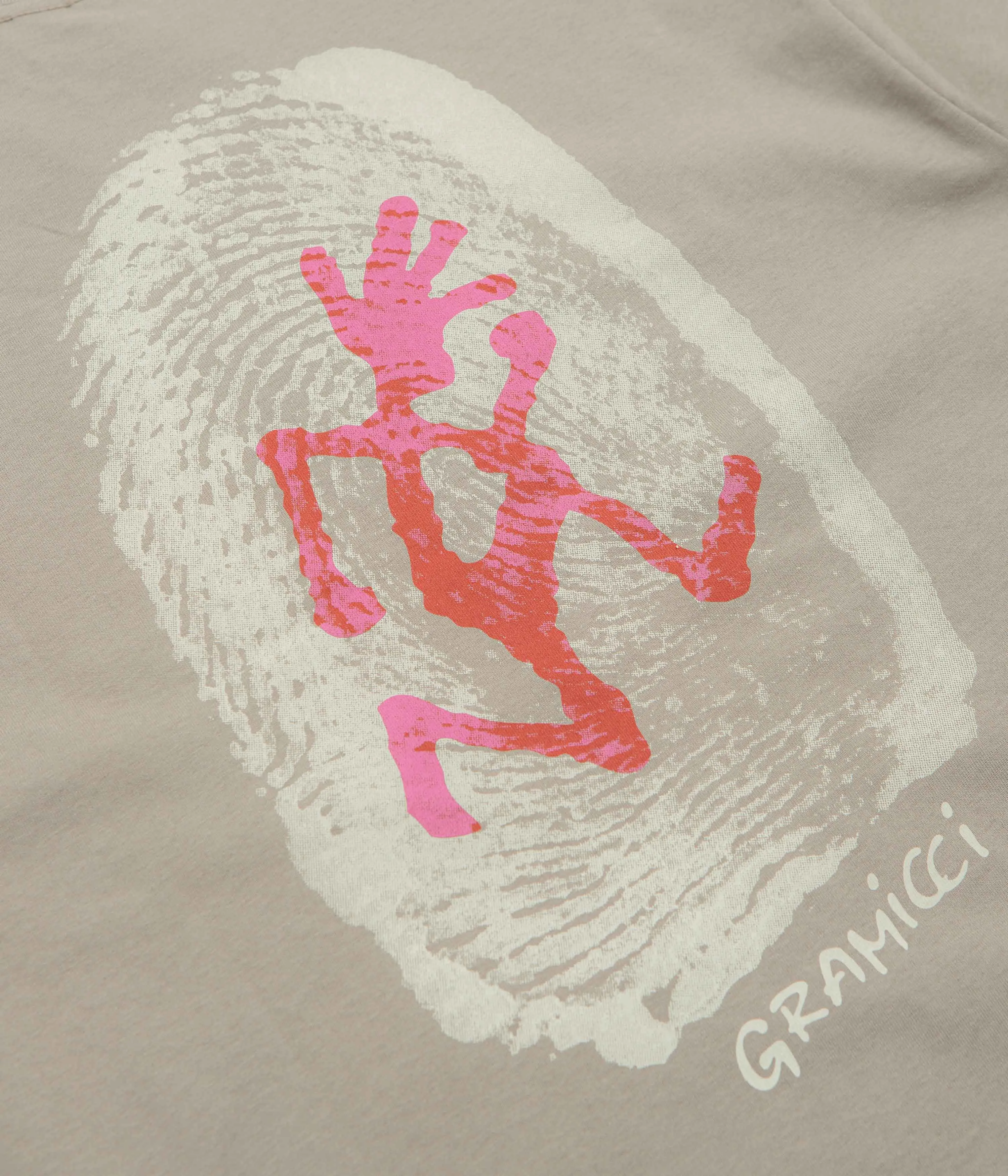 Gramicci Thumbprint T-Shirt - Khaki American size