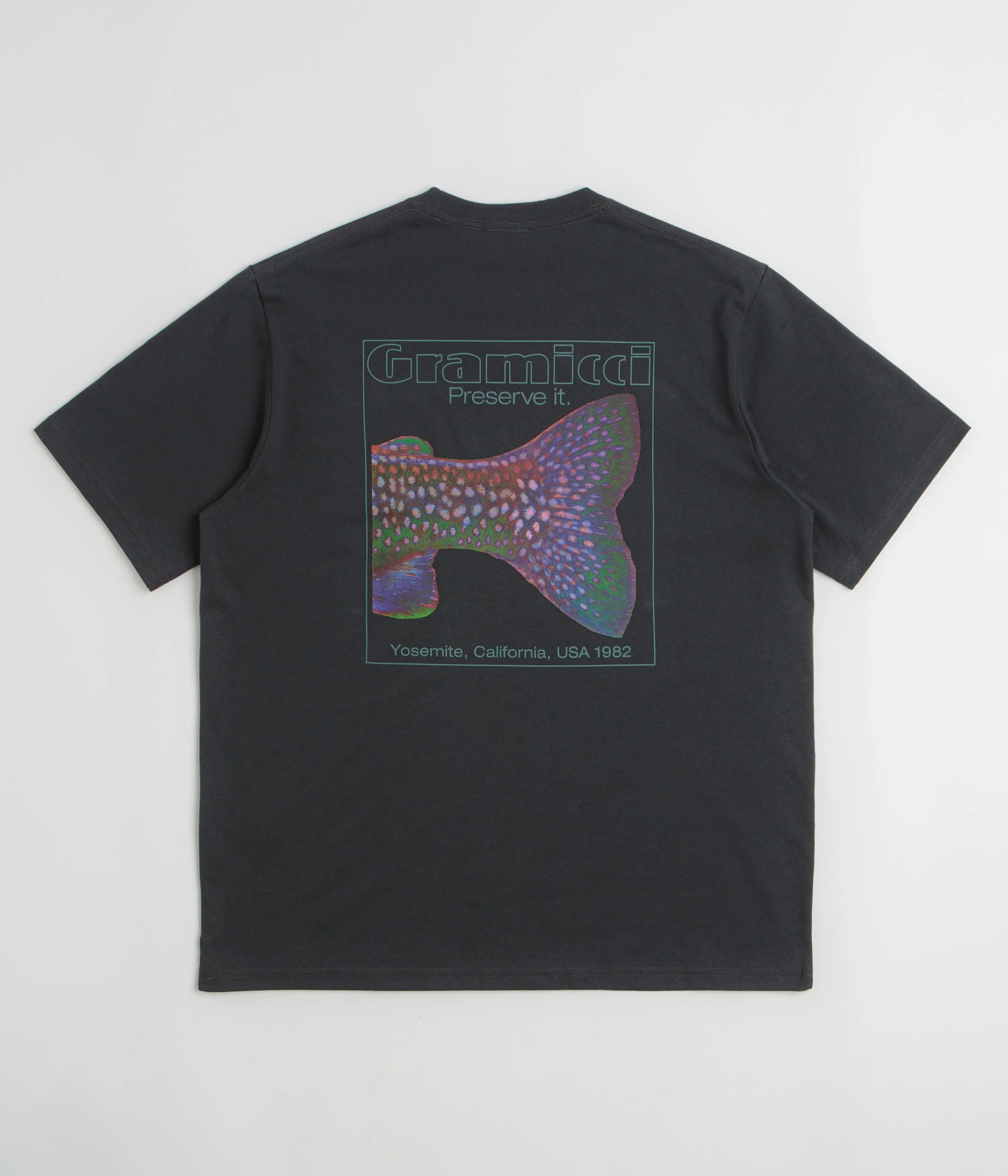 rugby venue Gramicci Trouttail T-Shirt - Vintage Black