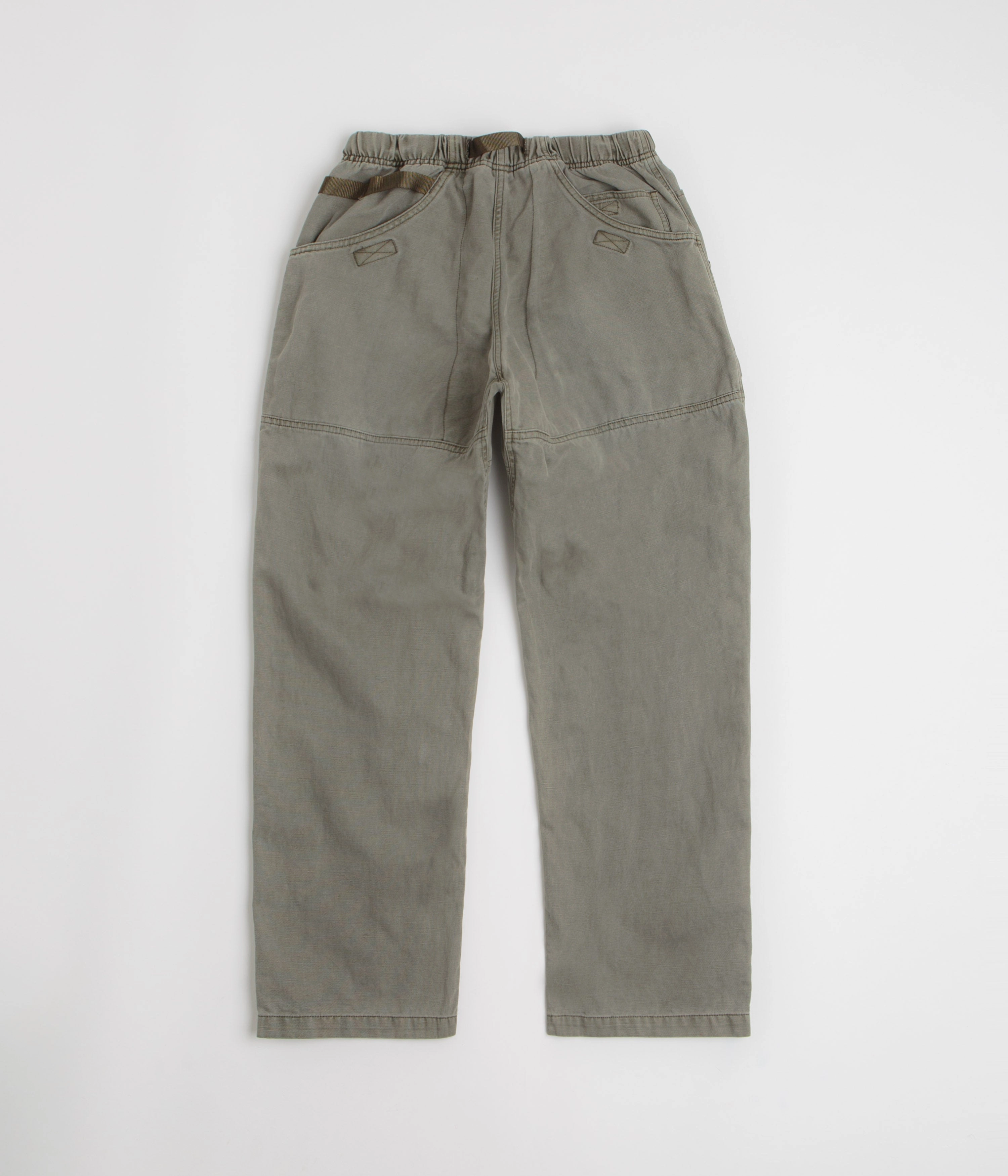 Gramicci Canvas EQT Pants - Dusk Aged Stretch waistband High-rise waist
