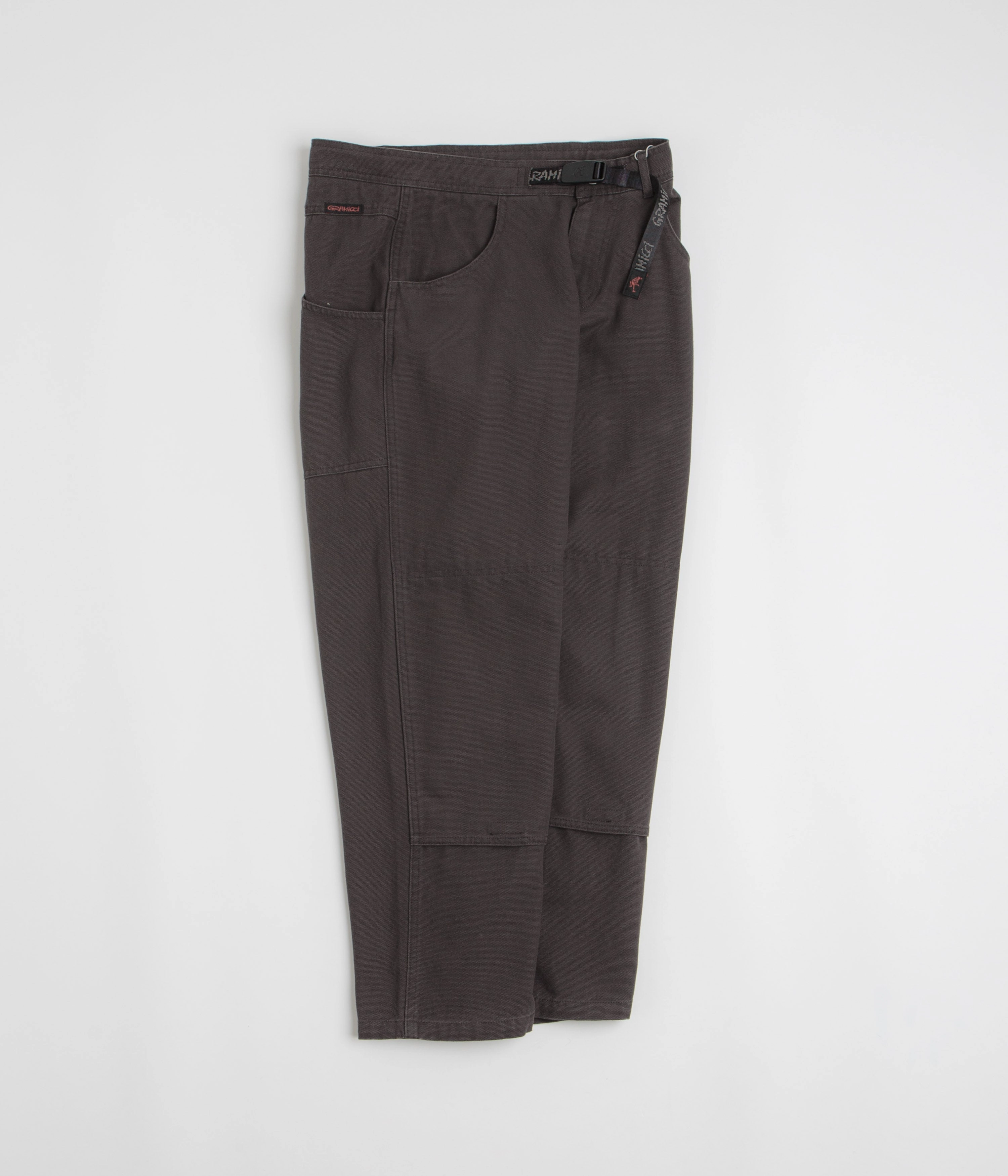 Gramicci El Cap Canvas Pants - Umber Elastic waist Laser Cut Edges