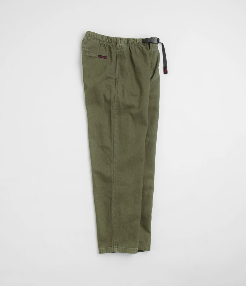 Gramicci Hemp G Pants - Olive Flatlock Seams Wrinklefree