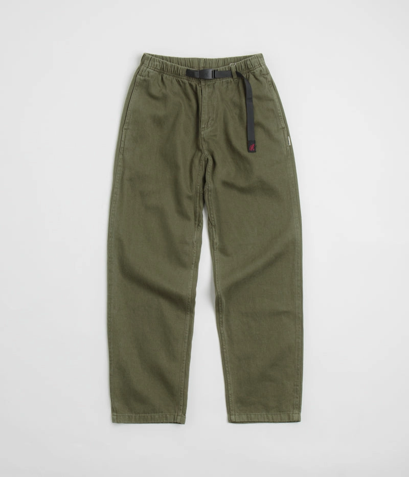 Shape Retention Gramicci Hemp G Pants - Olive