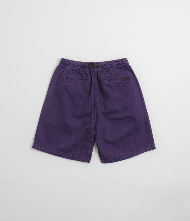 Gramicci Hemp G-Shorts - Purple Adjustable Drawcord rayon fabric