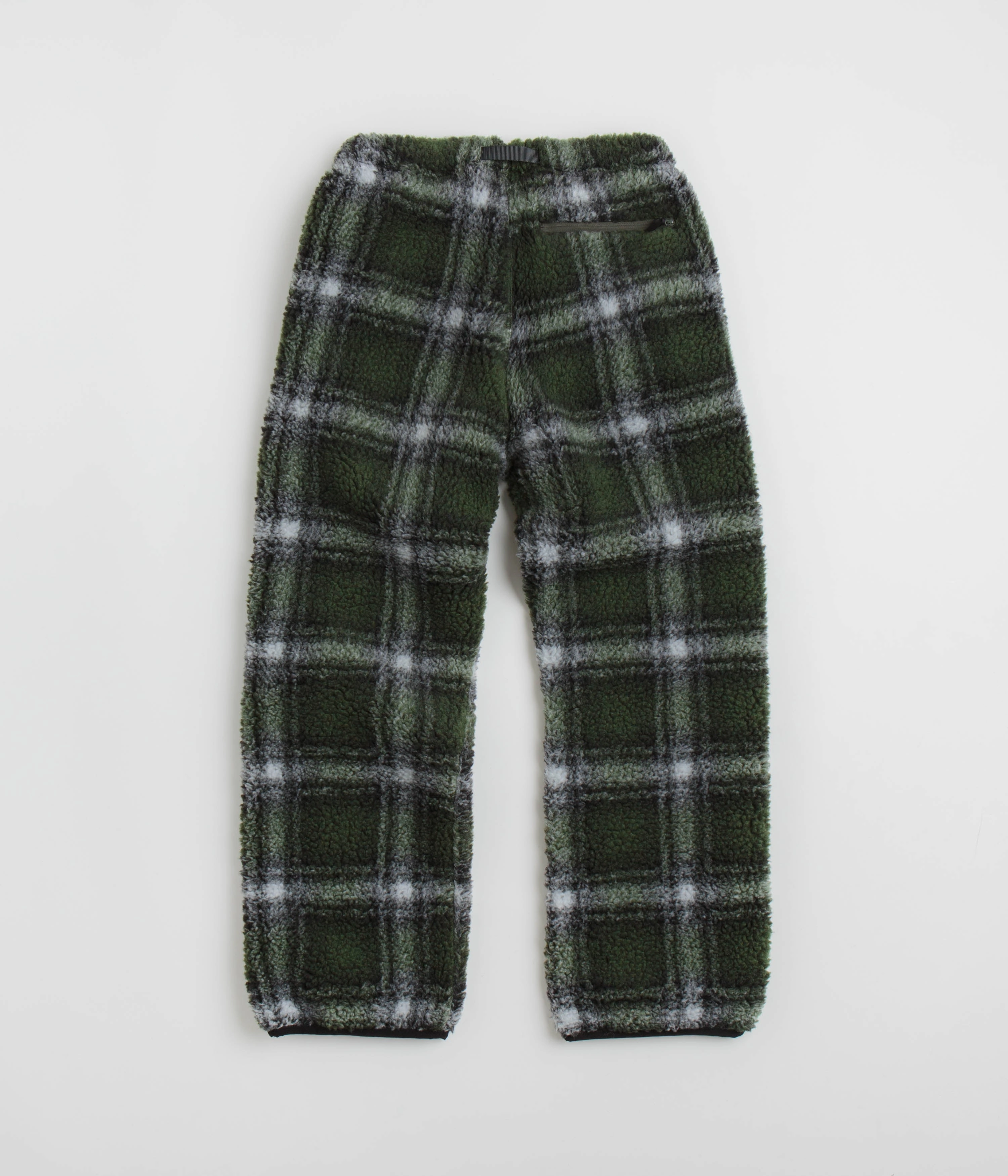 Gramicci Shadow Plaid Sherpa Pants - Olive Shadow Plaid Flexible Durability Modern Utility