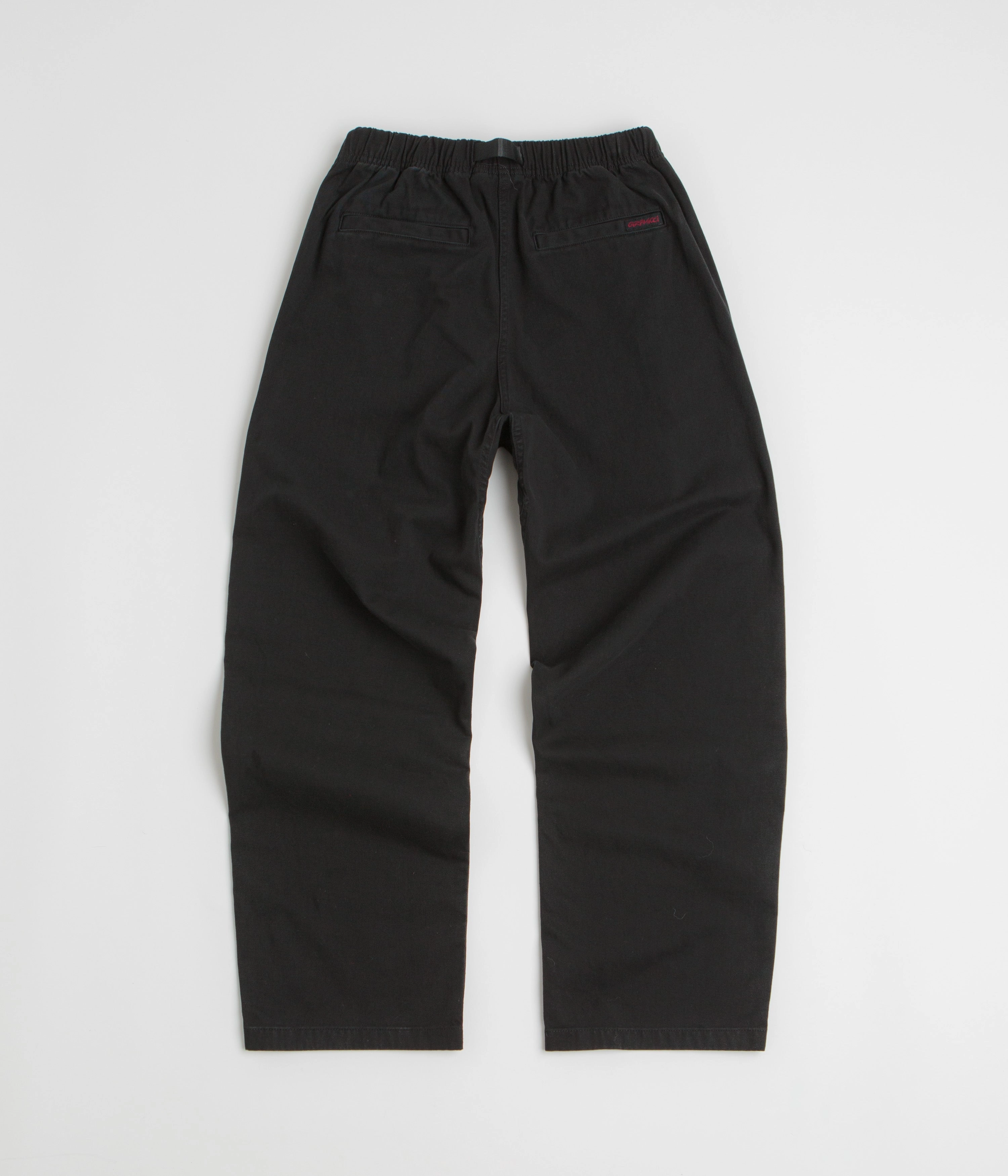 Gramicci Straight Fit G Pants - Black DoubleLayeredKnees Eco Friendly Dye Process