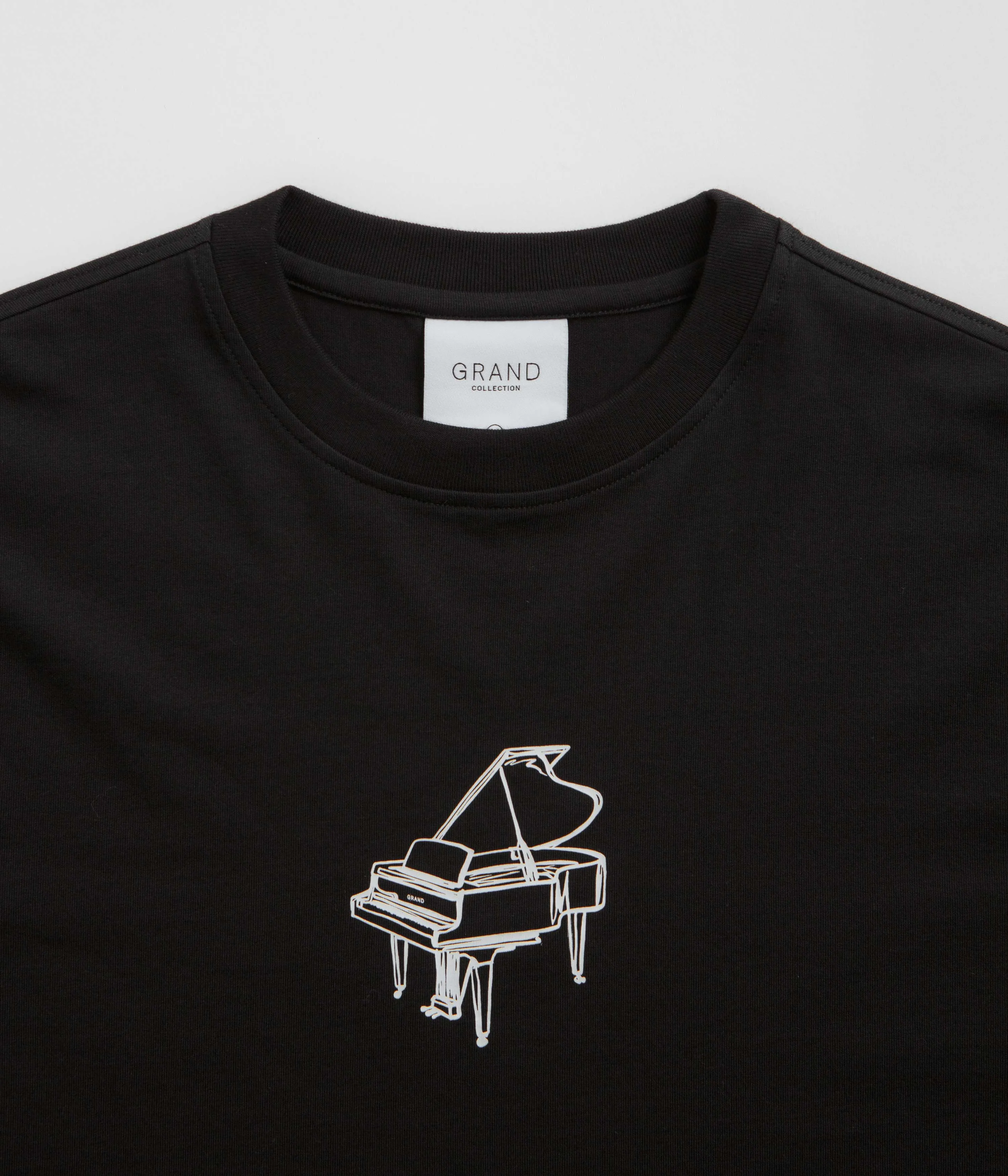 Pastel Colors Grand Collection Grand Piano T-Shirt - Black