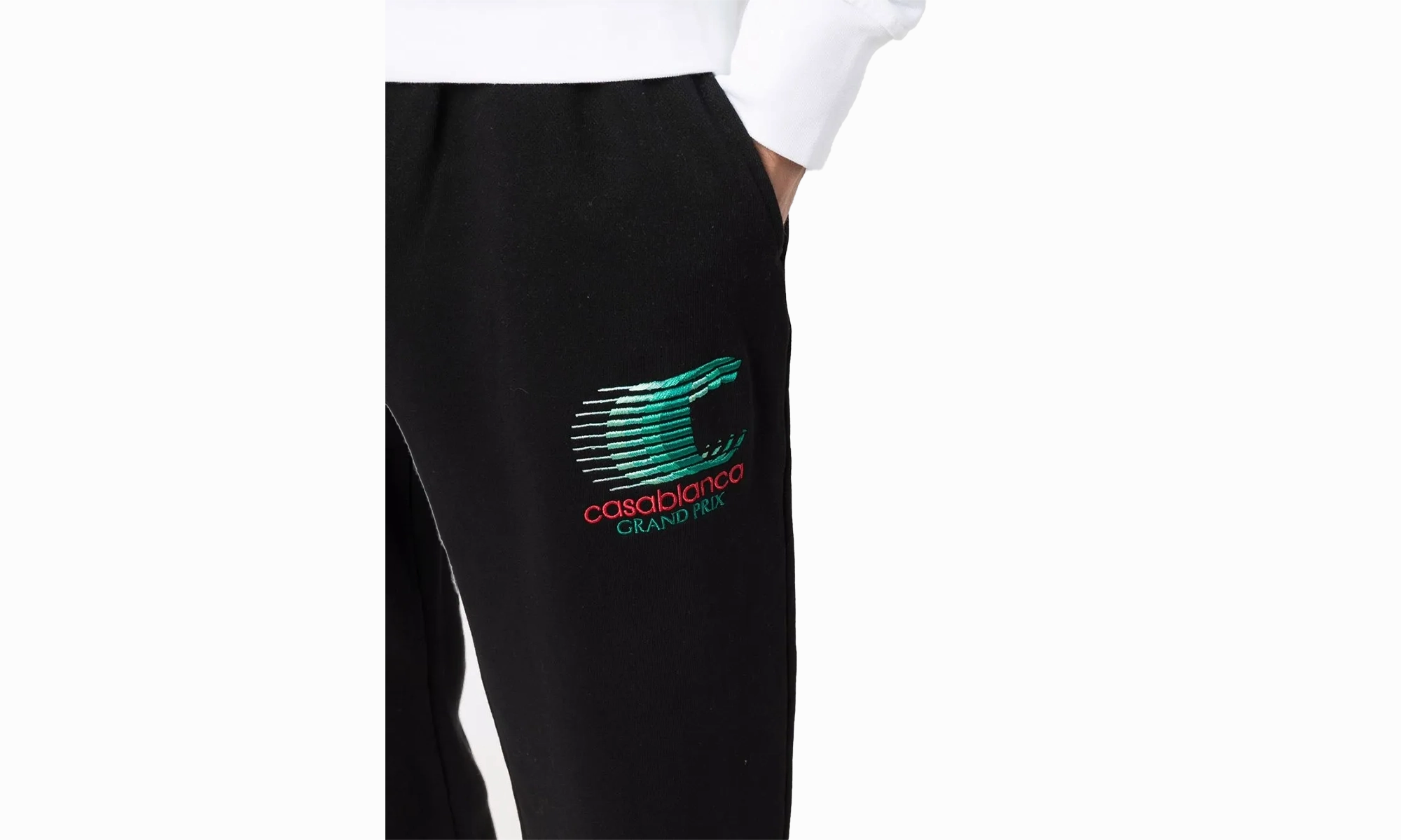 Grand Prix Logo Embroidered Sweatpant "Black"