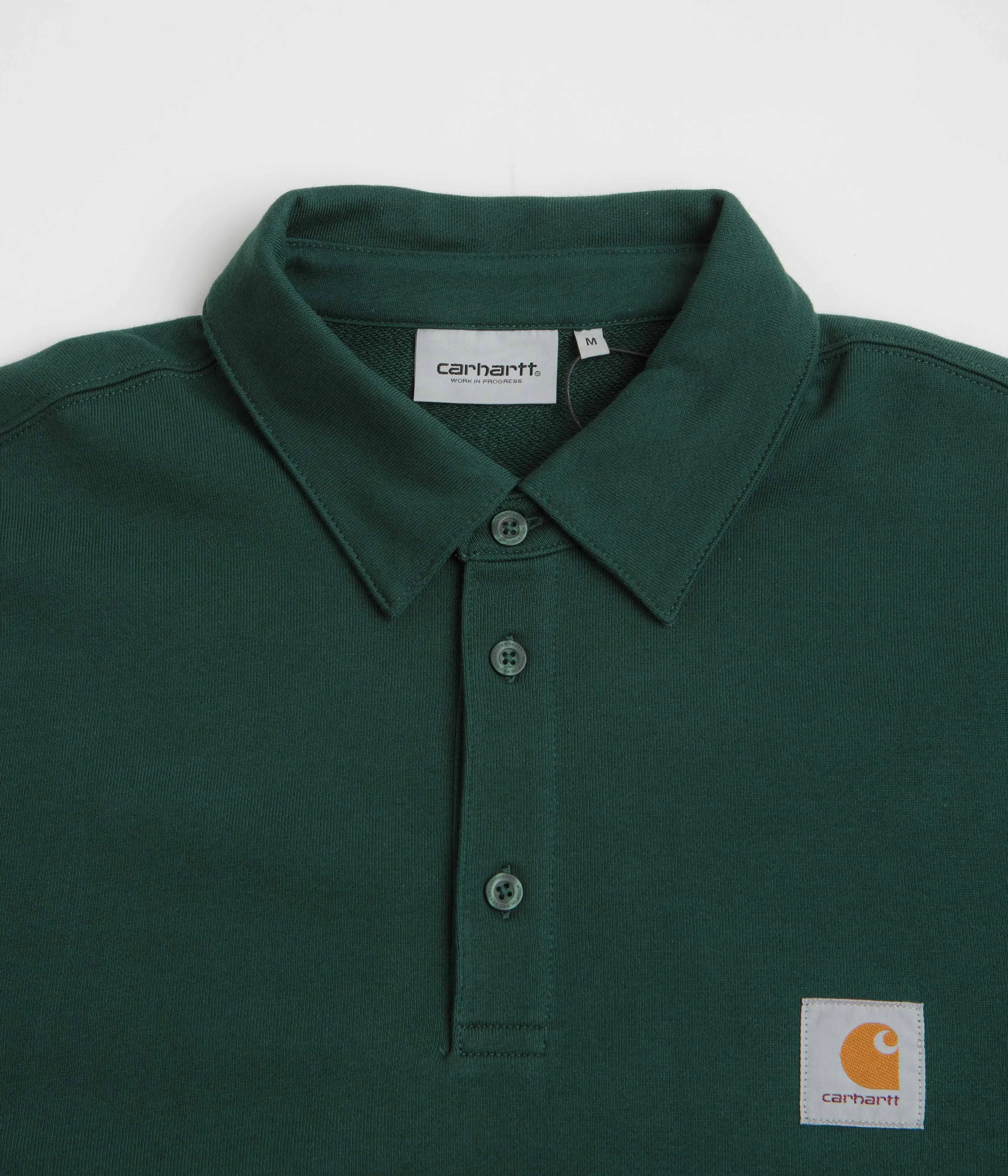 Carhartt Polo Sweatshirt - Dark Fir Branded Look product skiing suitable agility