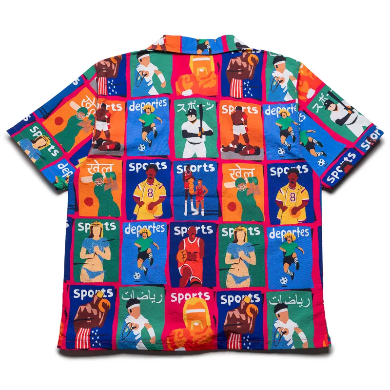 Market Illustrated S/S Button Up - Multi Holiday Special
