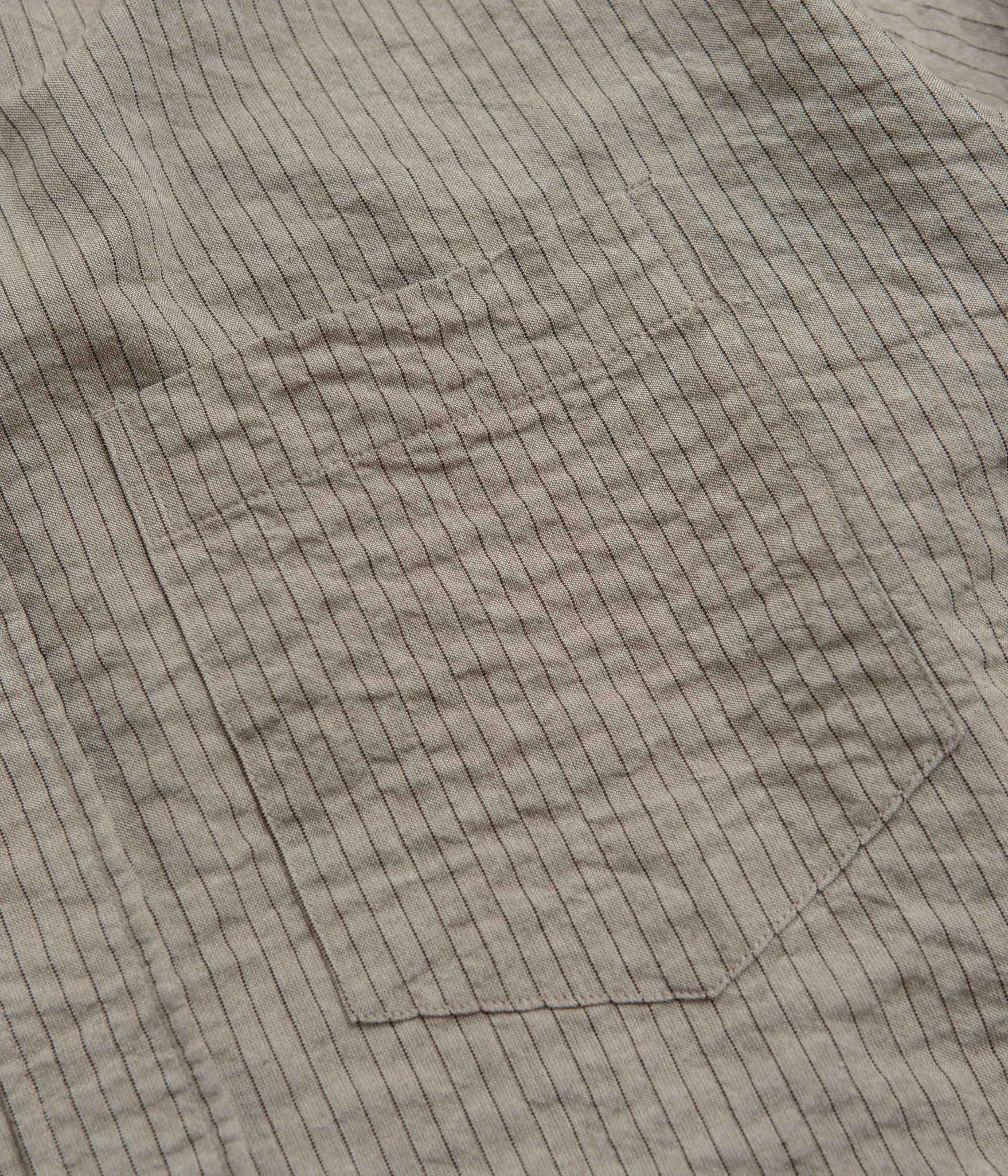 Workwear Approved Norse Projects Mo Oversized Striped Shirt - Clay